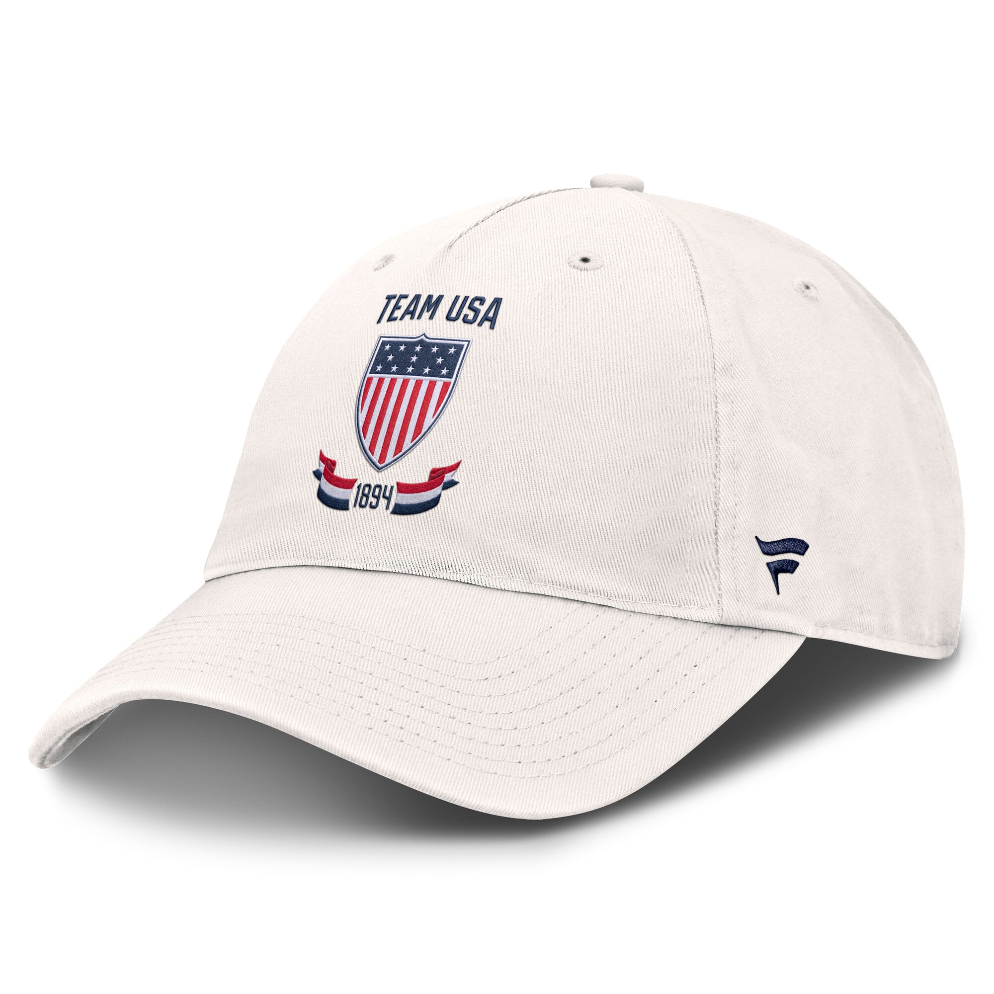 Men's Fanatics  Cream Team USA Flag Adjustable Hat