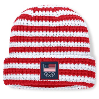 Men's Fanatics  Red Team USA Varsity Cuffed Knit Hat