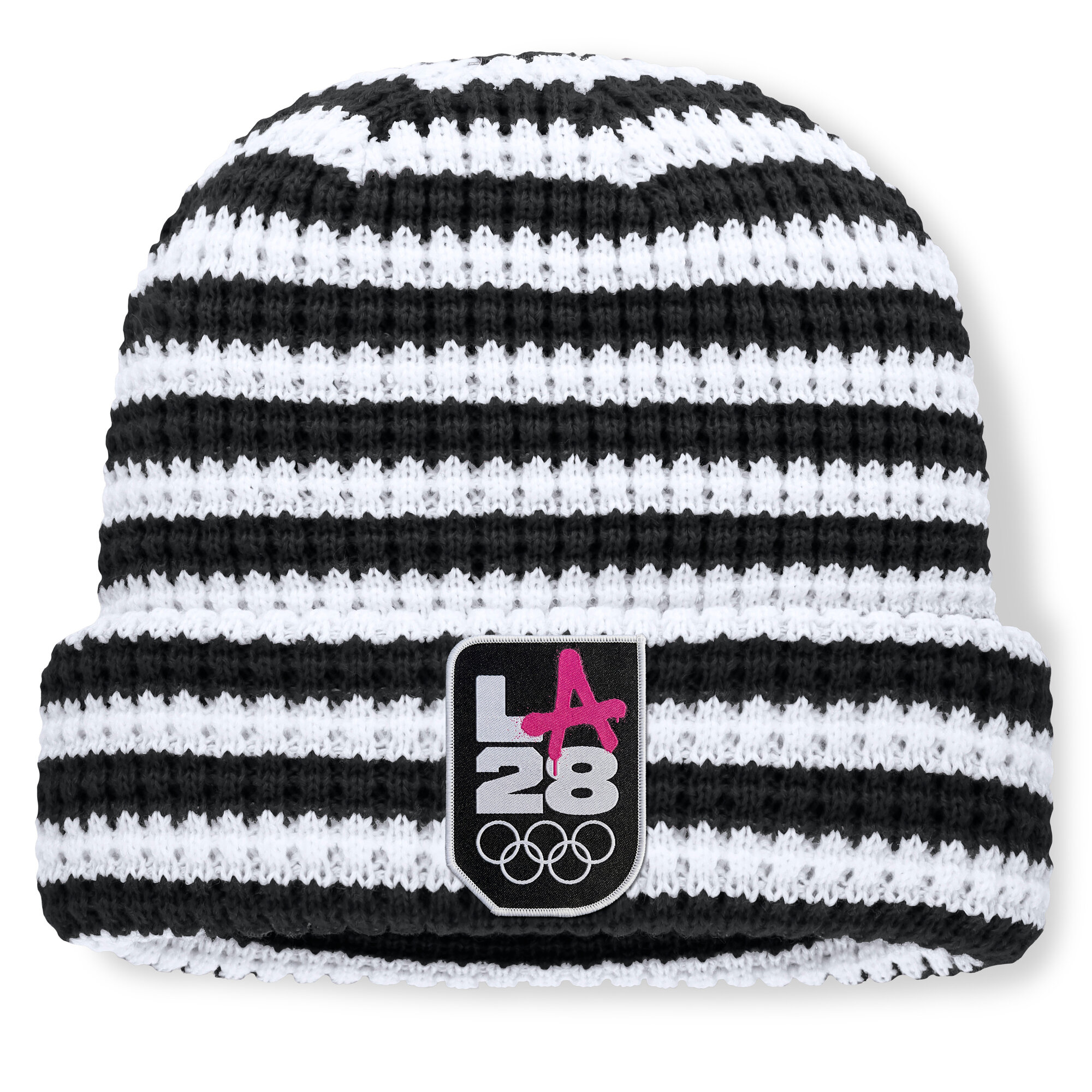 Men's Fanatics  Black/White LA28 Summer Olympics Vary Cuffed Knit Hat
