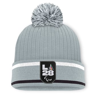 Men's Fanatics  Gray LA28 Rift Pom Knit Hat