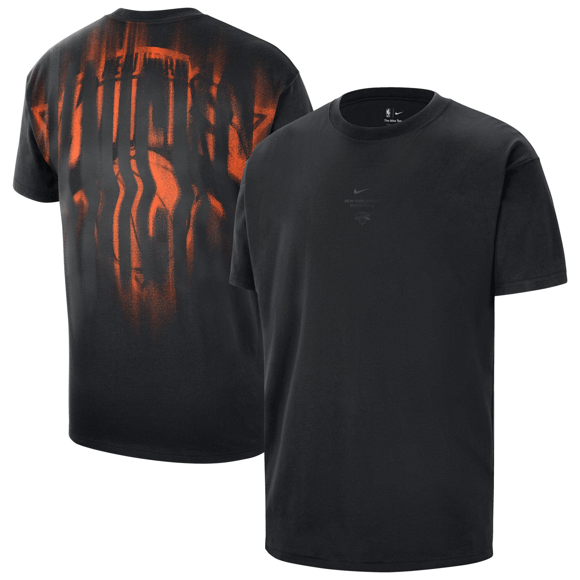 New York Knicks Nike 2026 Standard Issue Pre-Game Max 90 Shirt – Herren