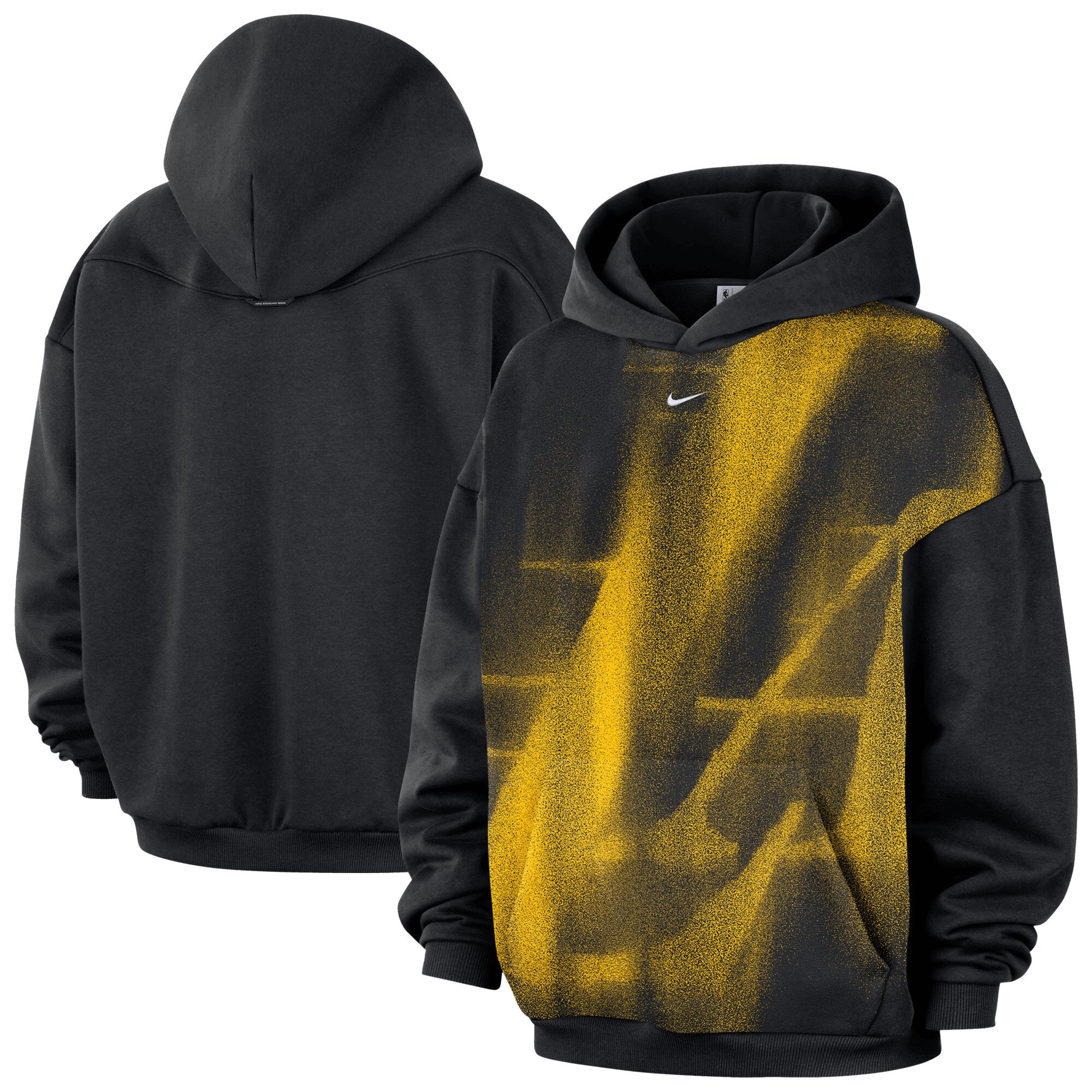 Sweat à capuche polaire Nike Los Angeles Lakers 2026 Standard Issue Practice Icon - Homme