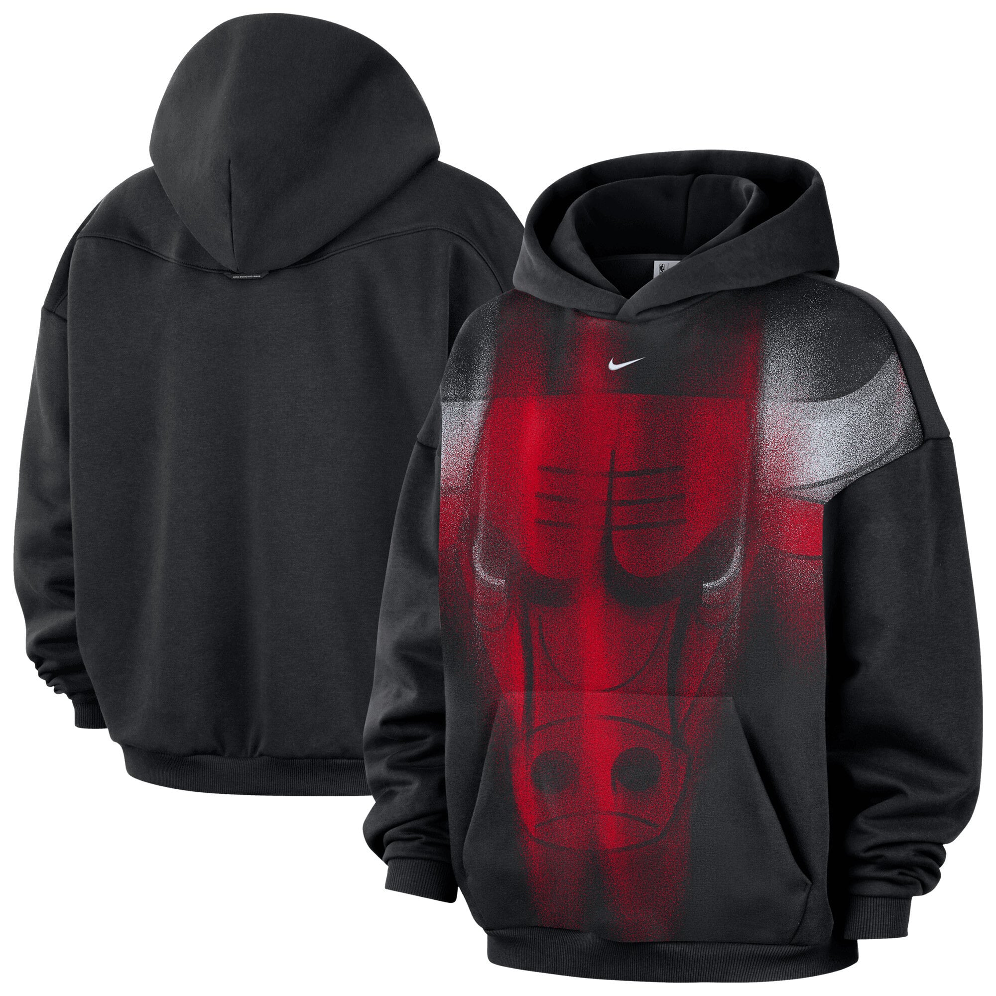 Sweat à capuche polaire Nike Chicago Bulls 2026 Standard Issue Practice Icon - Homme