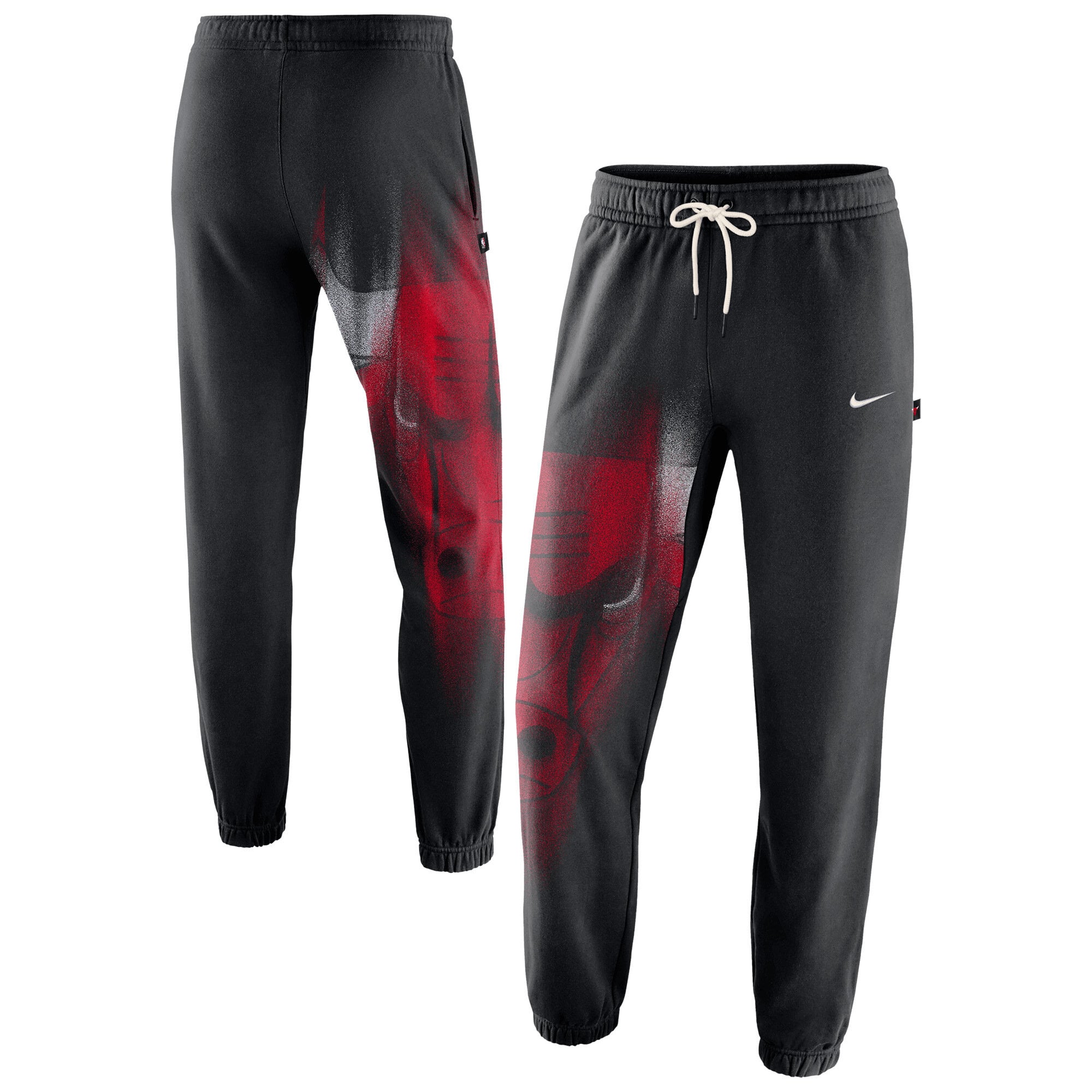 Chicago Bulls Nike 2026 Standard Issue Practice Icon Fleece Tapered Pants - Mens