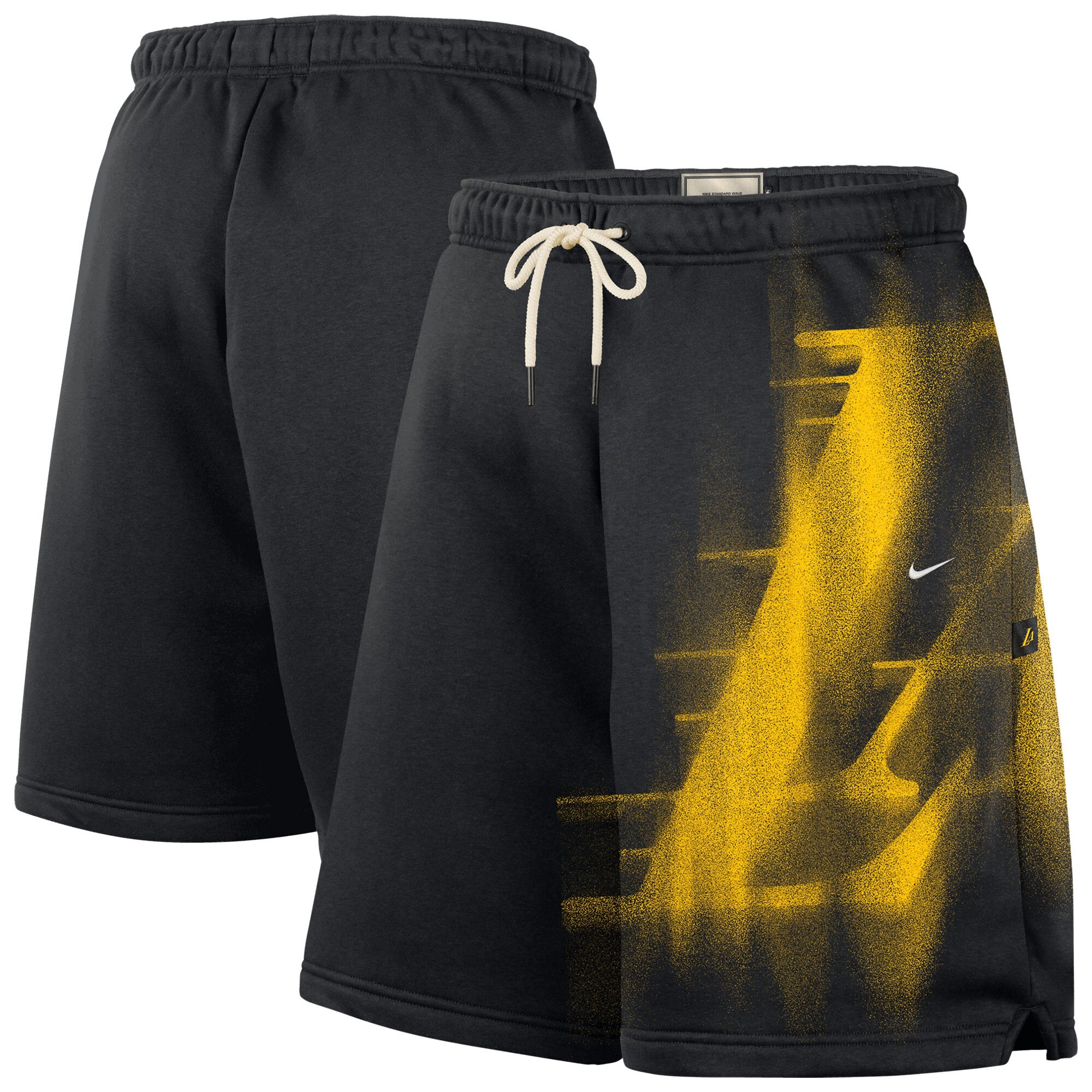 Los Angeles Lakers Nike 2026 Standard Issue Trainingsshorts mit Icon-Fleece-Logo - Herren