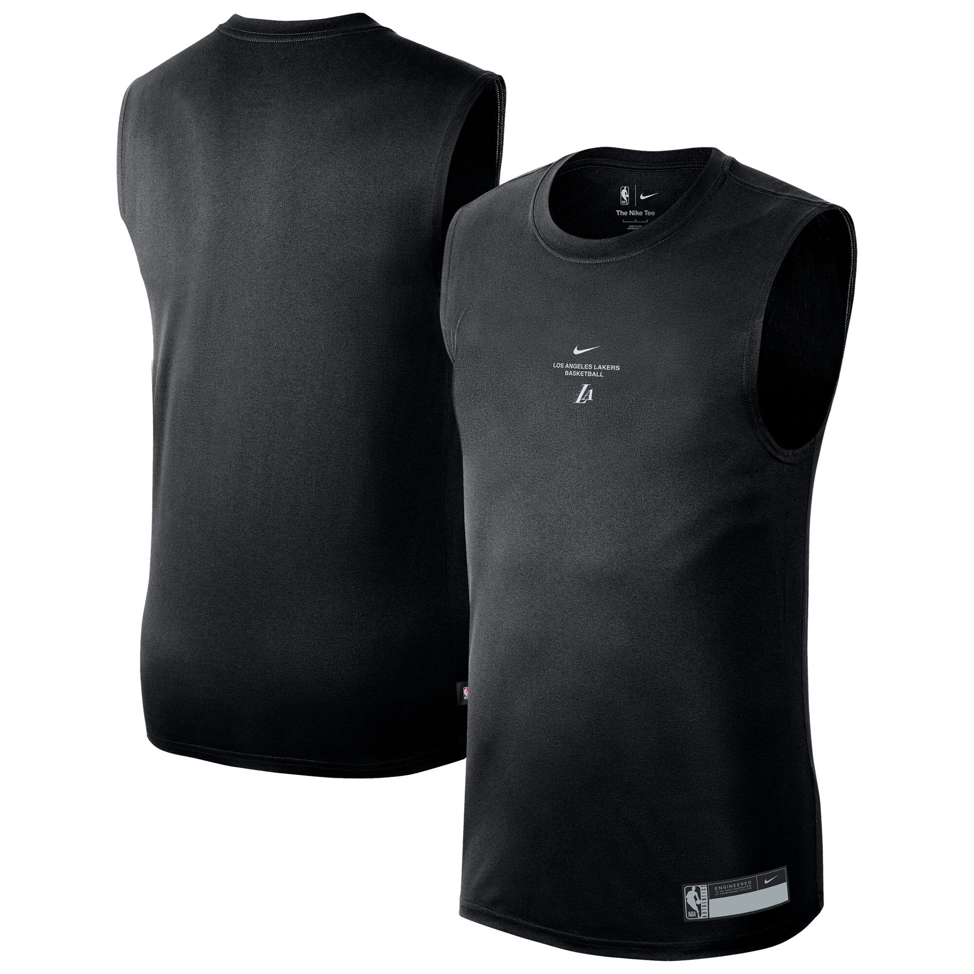 Los Angeles Lakers Nike 2026 Standard Issue Ärmelloses Icon-Tanktop für die Aufwärmphase - Herren