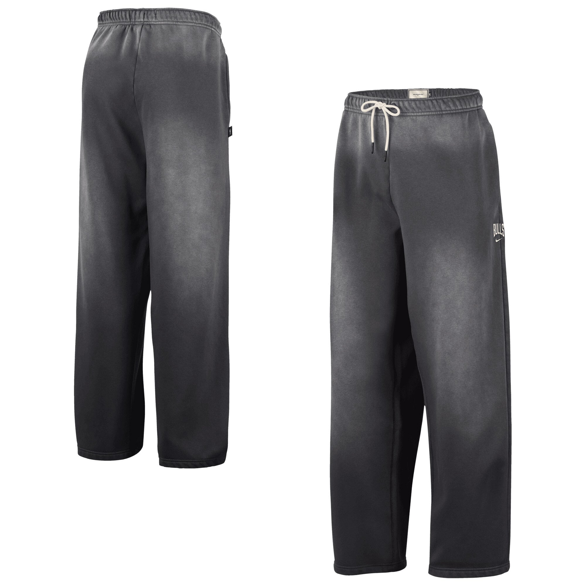 Nike Men's Charcoal Chicago Bulls 2026 Standard Issue Travel Washed Fleece Pants - Charcoal