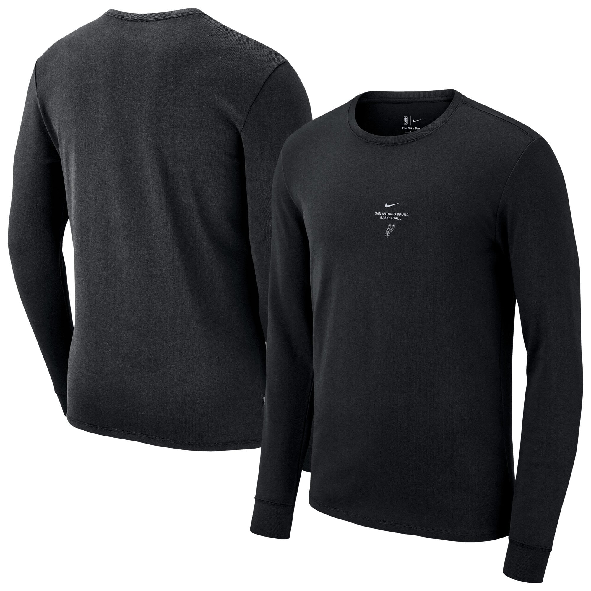 T-shirt a maniche lunghe da allenamento Icon Nike 2026 Standard Issue San Antonio Spurs - Uomo
