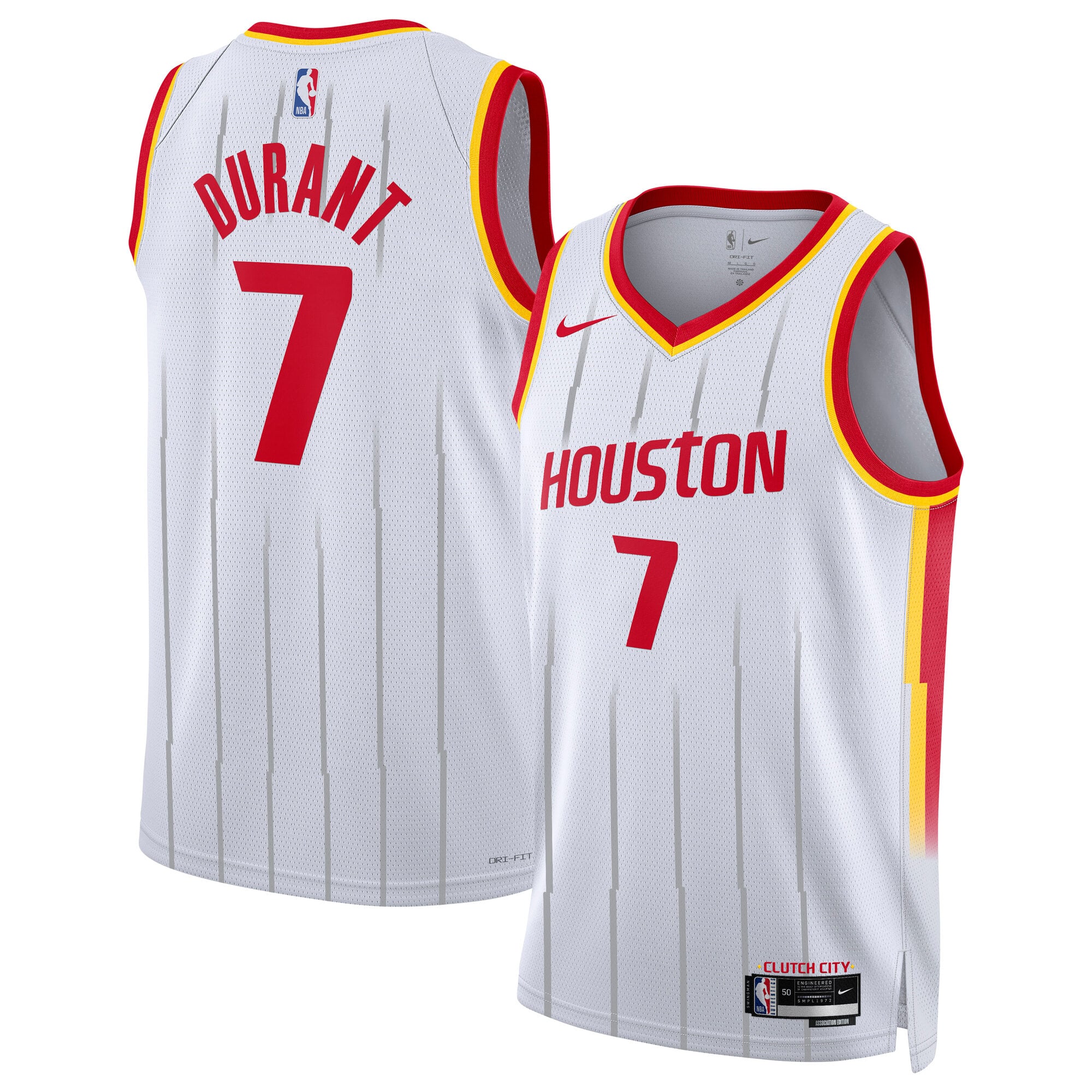 Camiseta Nike Swingman de la Asociación de los Houston Rockets - Réplica - Durant - Unisex