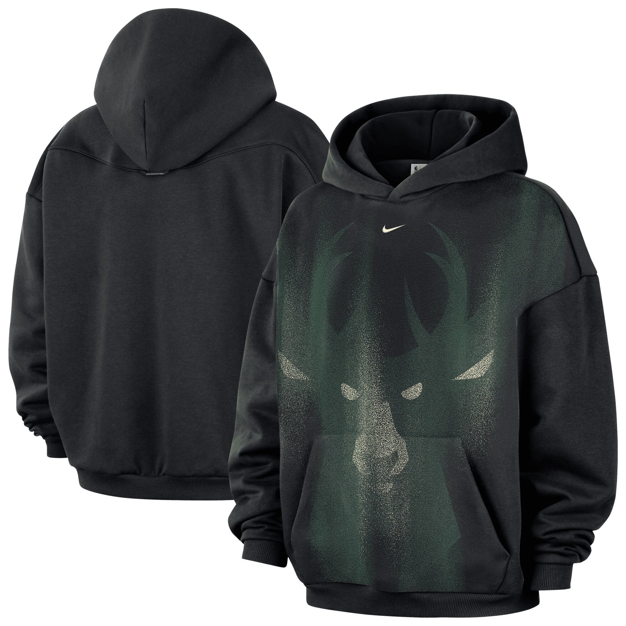 Sweat à capuche polaire Nike Milwaukee Bucks 2026 Standard Issue Icon - Homme