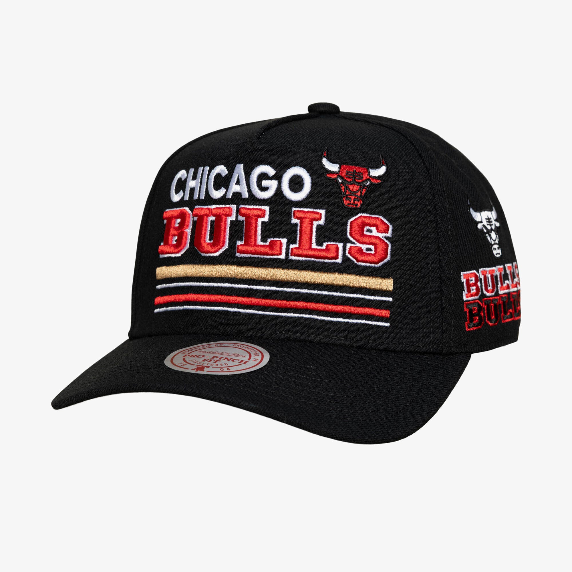 Chicago Bulls Mitchell & Ness Triple Play Pro Snapback Cap