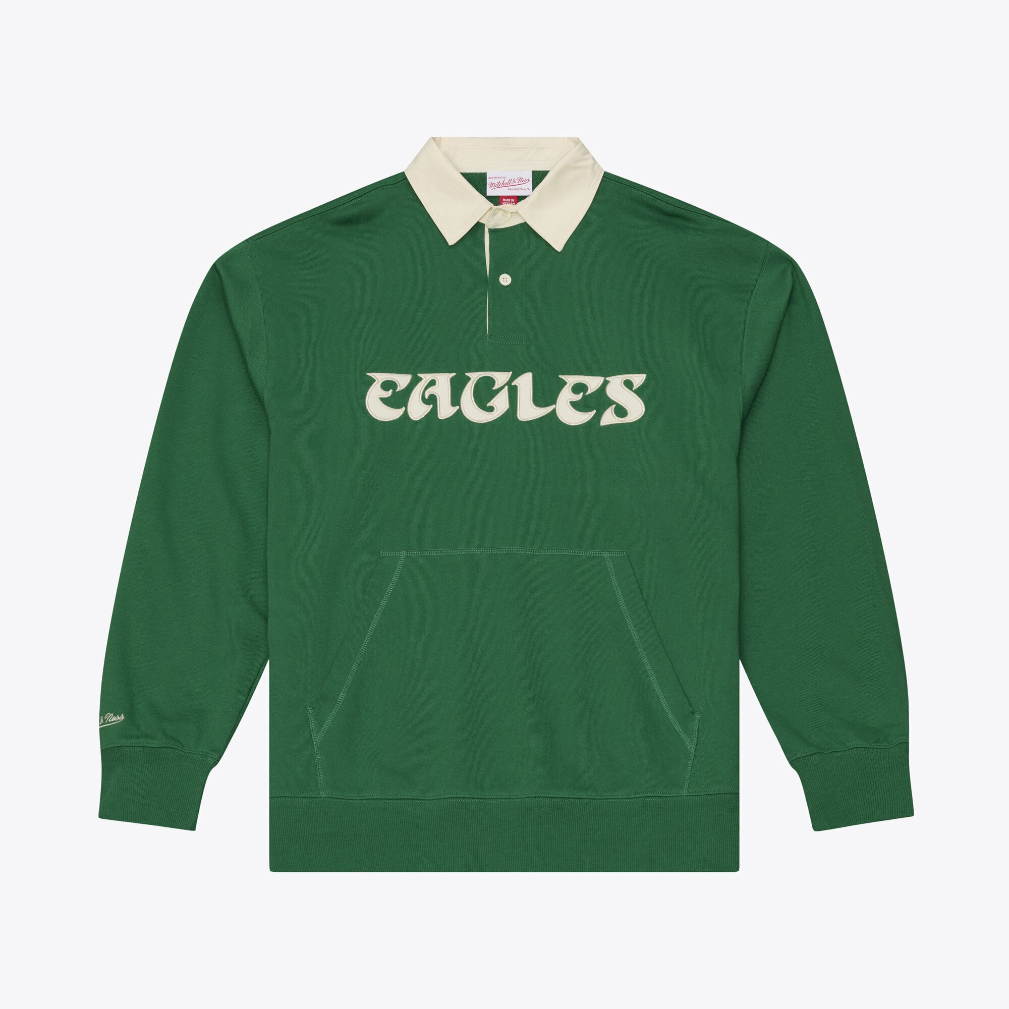 Camiseta de rugby Mitchell & Ness Retro Roots de los Philadelphia Eagles NFL para hombre