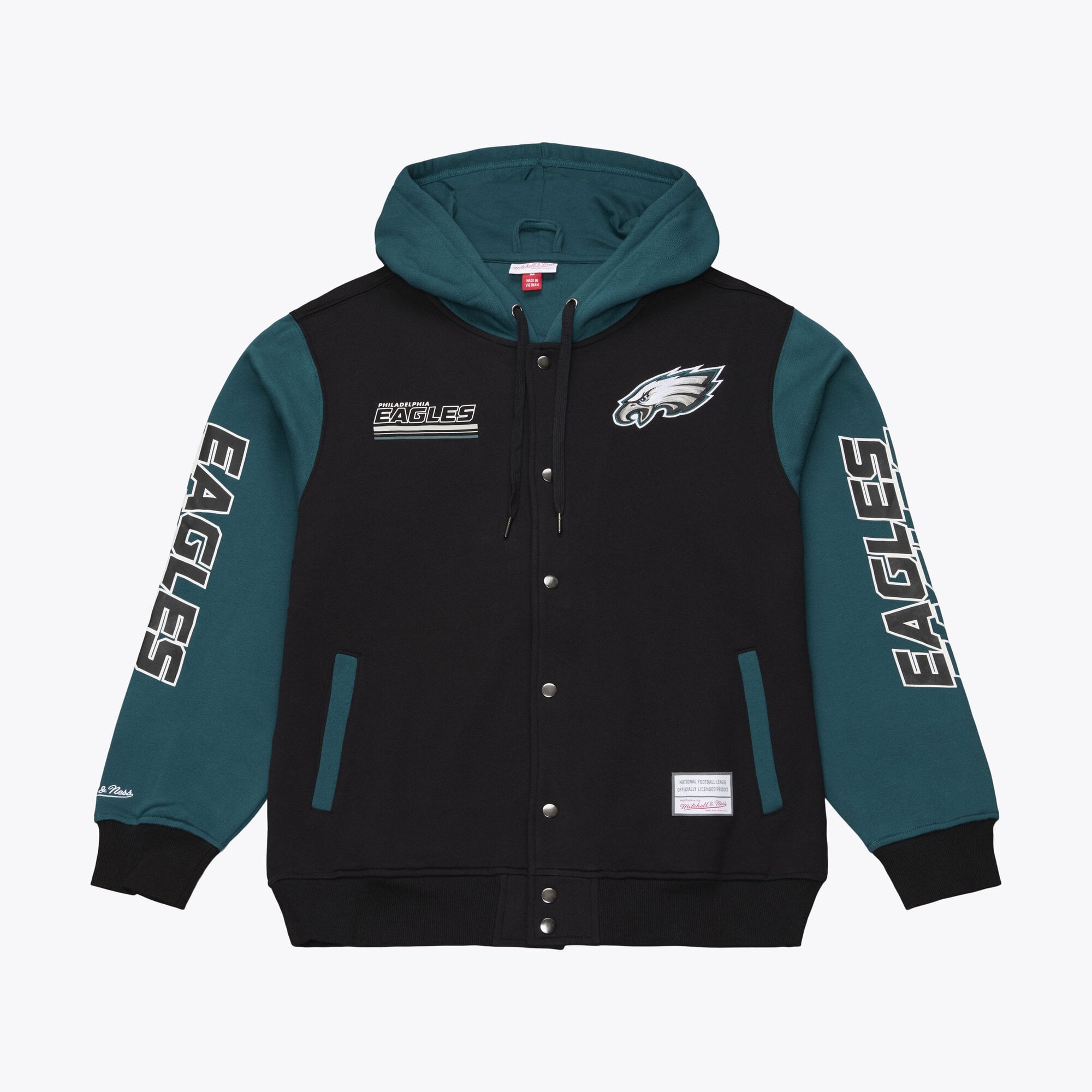 Veste polaire à carreaux triple motif Philadelphia Eagles NFL Mitchell & Ness - Homme