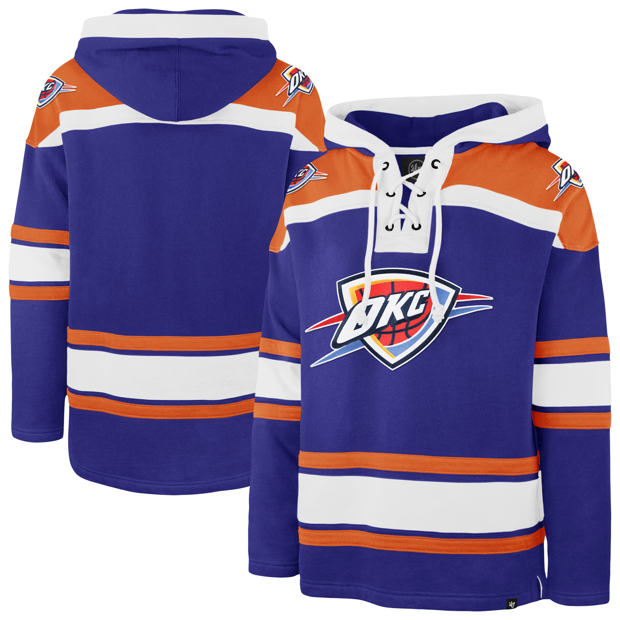 Men's '47 Royal Oklahoma City Thunder Superior Lacer Hoodie