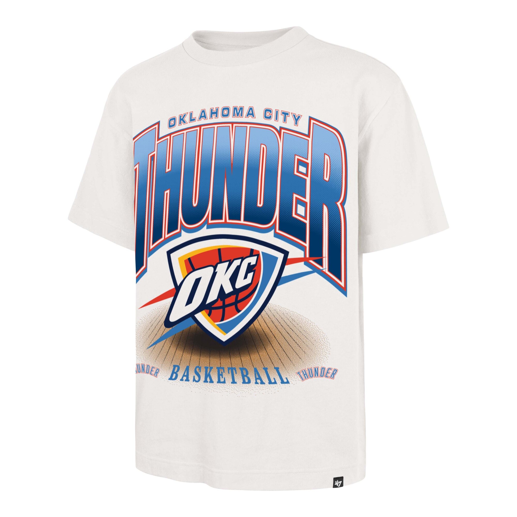 '47 Brand Men's Cream Oklahoma City Thunder Team Flex Foundation T-Shirt - Cream