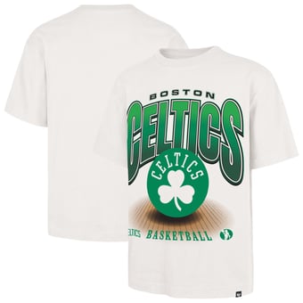 Men's '47 Cream Boston Celtics Team Flex Foundation T-Shirt