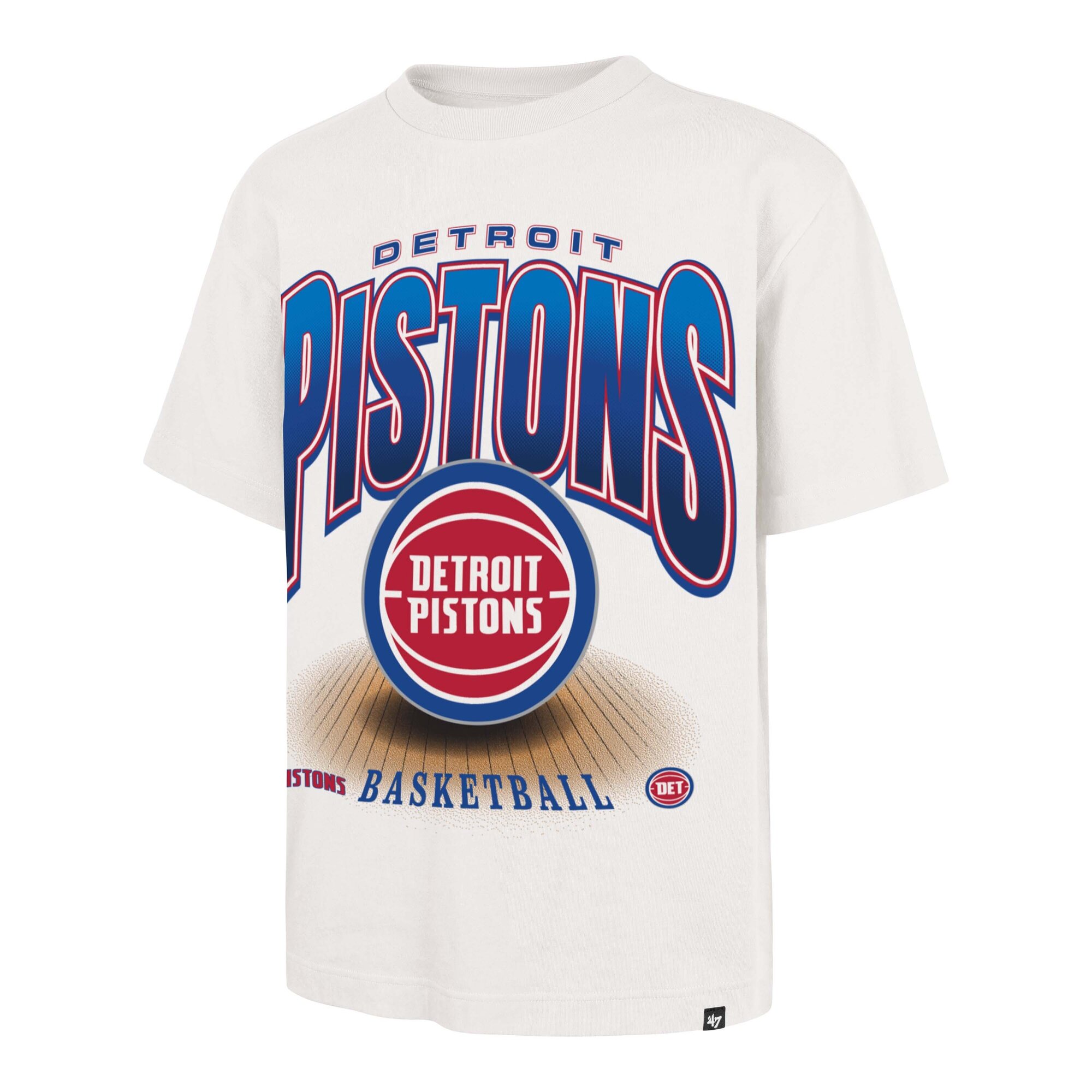Men's '47 Cream Detroit Pistons Team Flex Foundation T-Shirt
