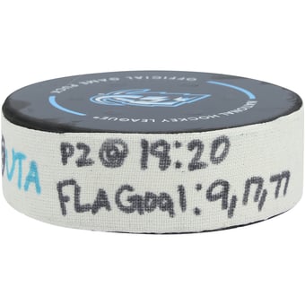 Sam Bennett Florida Panthers Game-Used Goal Puck vs. Utah Mammoth on December 10, 2025