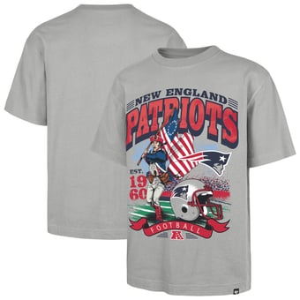 Men's '47  Gray New England Patriots Regional Foundation T-Shirt