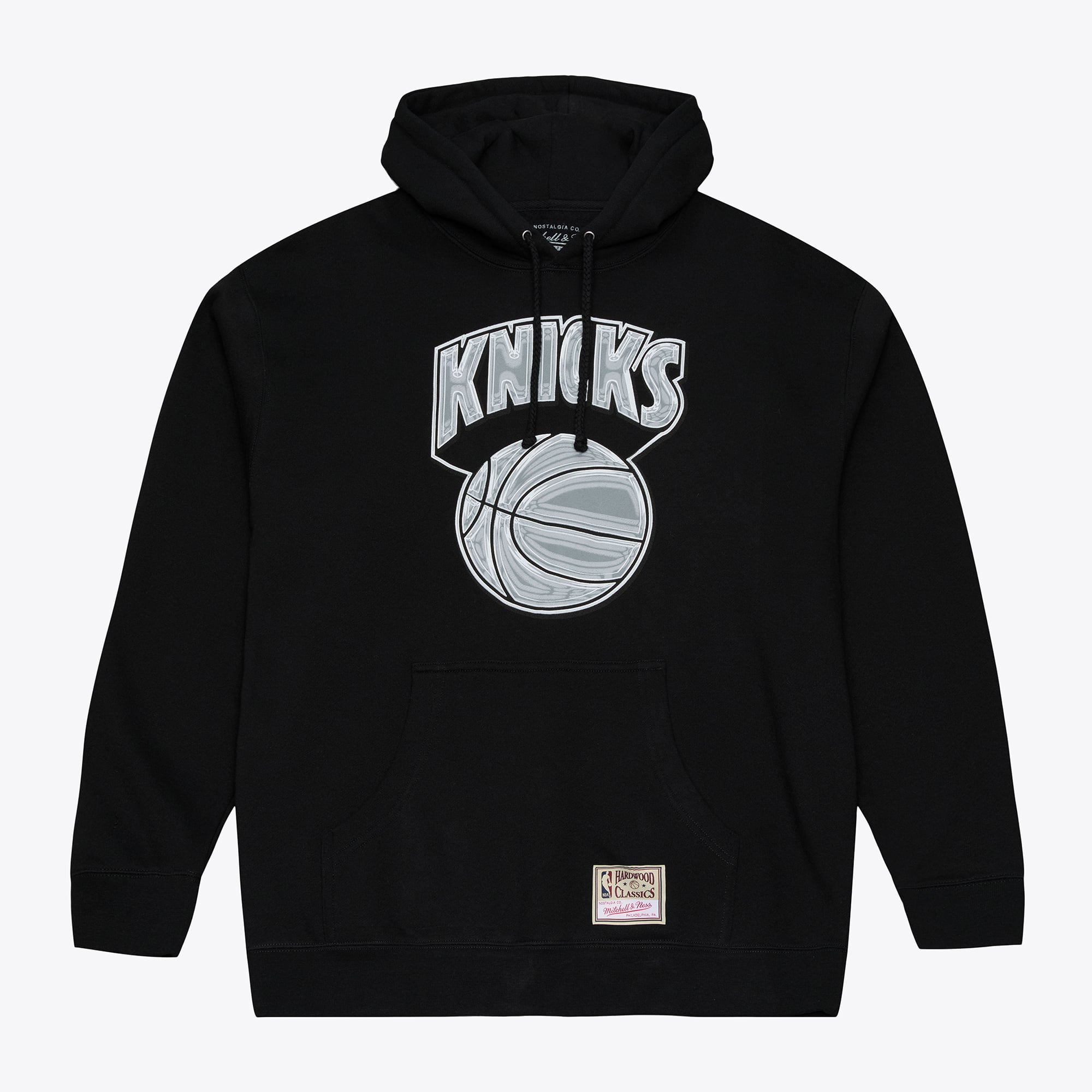 Men's Mitchell & Ness Black New York Knicks Chrome Hoodie