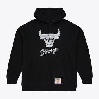 Men's Mitchell & Ness Black Chicago Bulls Chrome Hoodie