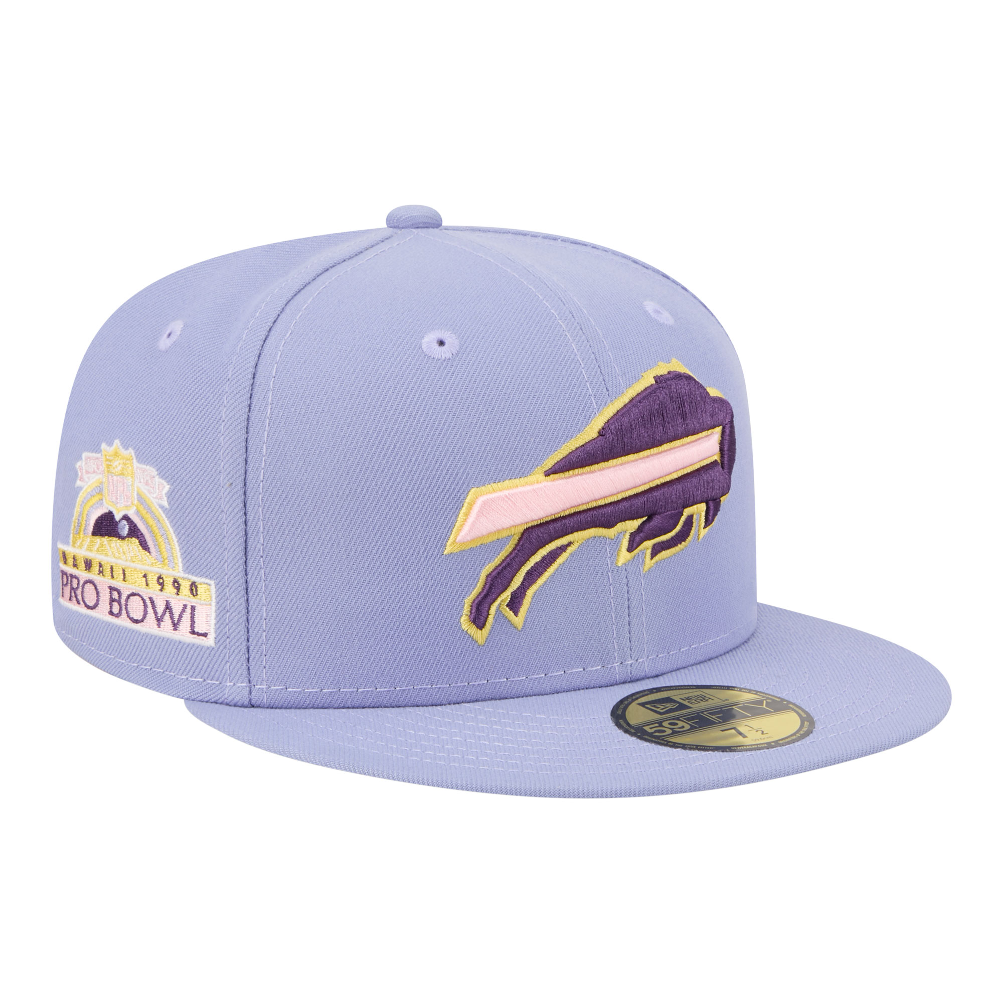 Men's New Era Light Purple Buffalo Bills Lavender Bloom 59FIFTY Fitted Hat