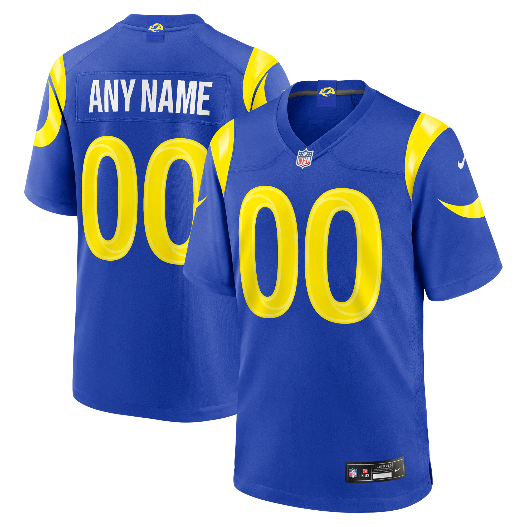 Camiseta Nike Game de la 1ª equipación del Los Angeles Rams - Personalizada - Hombre