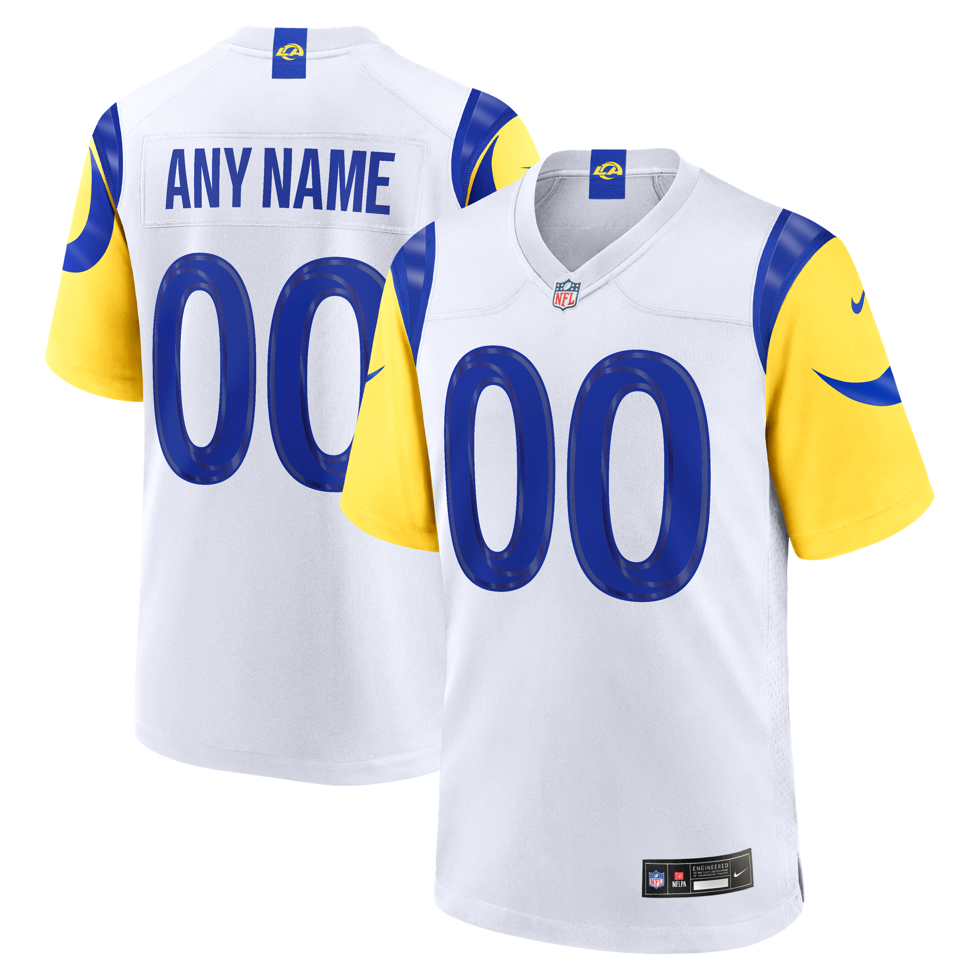 Maglia Los Angeles Rams Nike Game Road - Personalizzata - Uomo