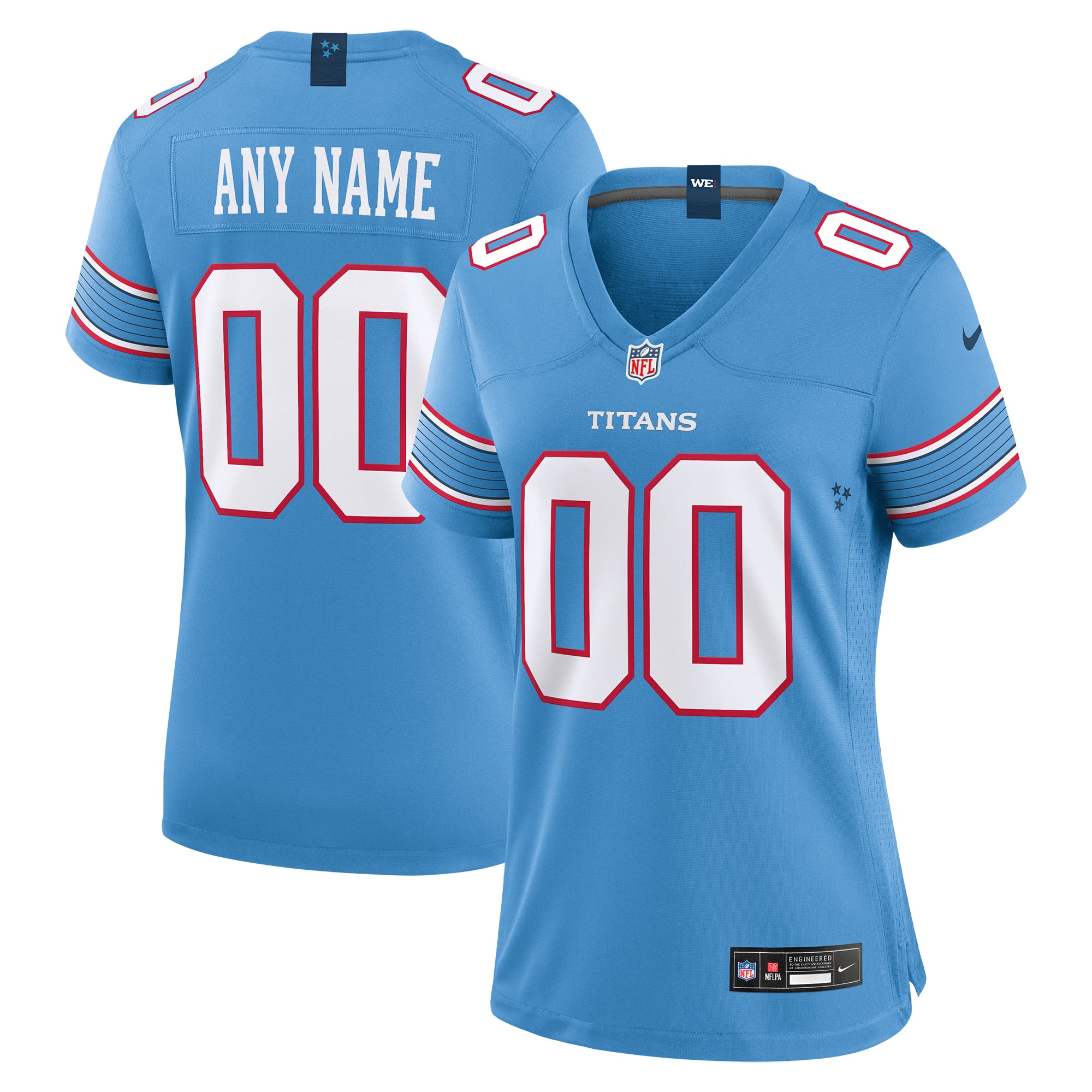 Camiseta Nike Game de la 1ª equipación del Tennessee Titans - Personalizada - Mujer