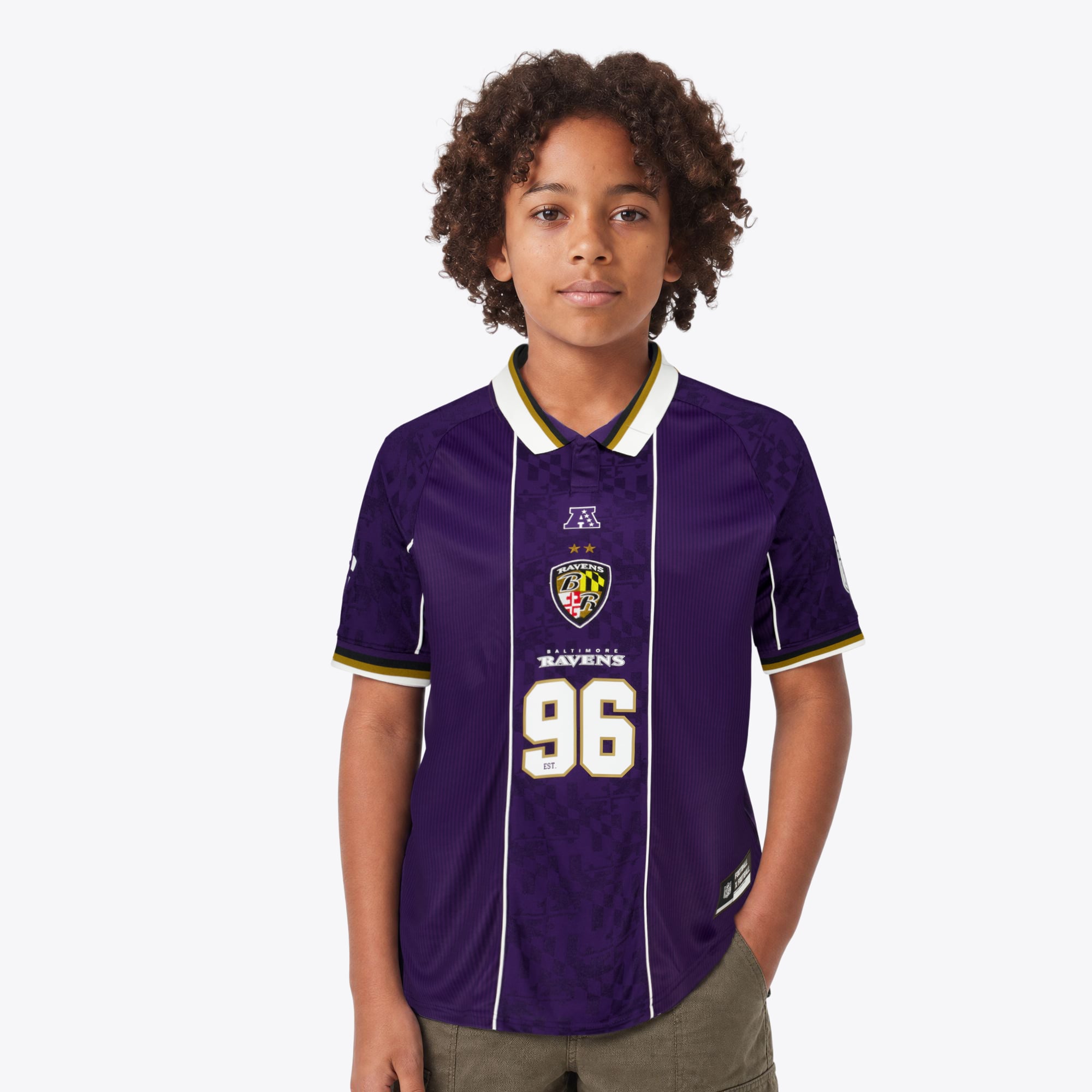 Maglia da tifoso Baltimore Ravens Fanatics Football x Football 2026 - Giovani