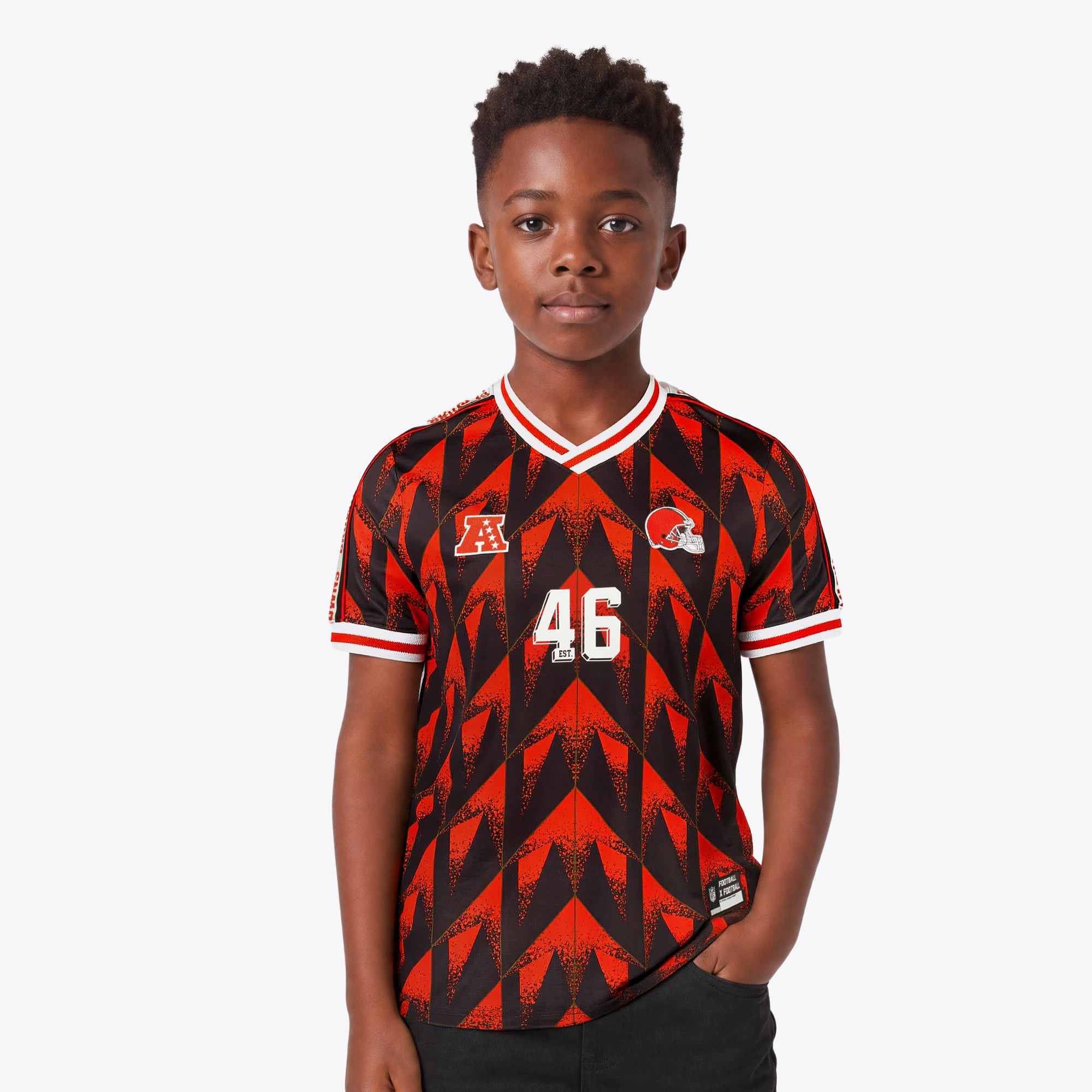 Maglia da tifoso Cleveland Browns Fanatics Football x Football 2026 - Giovani