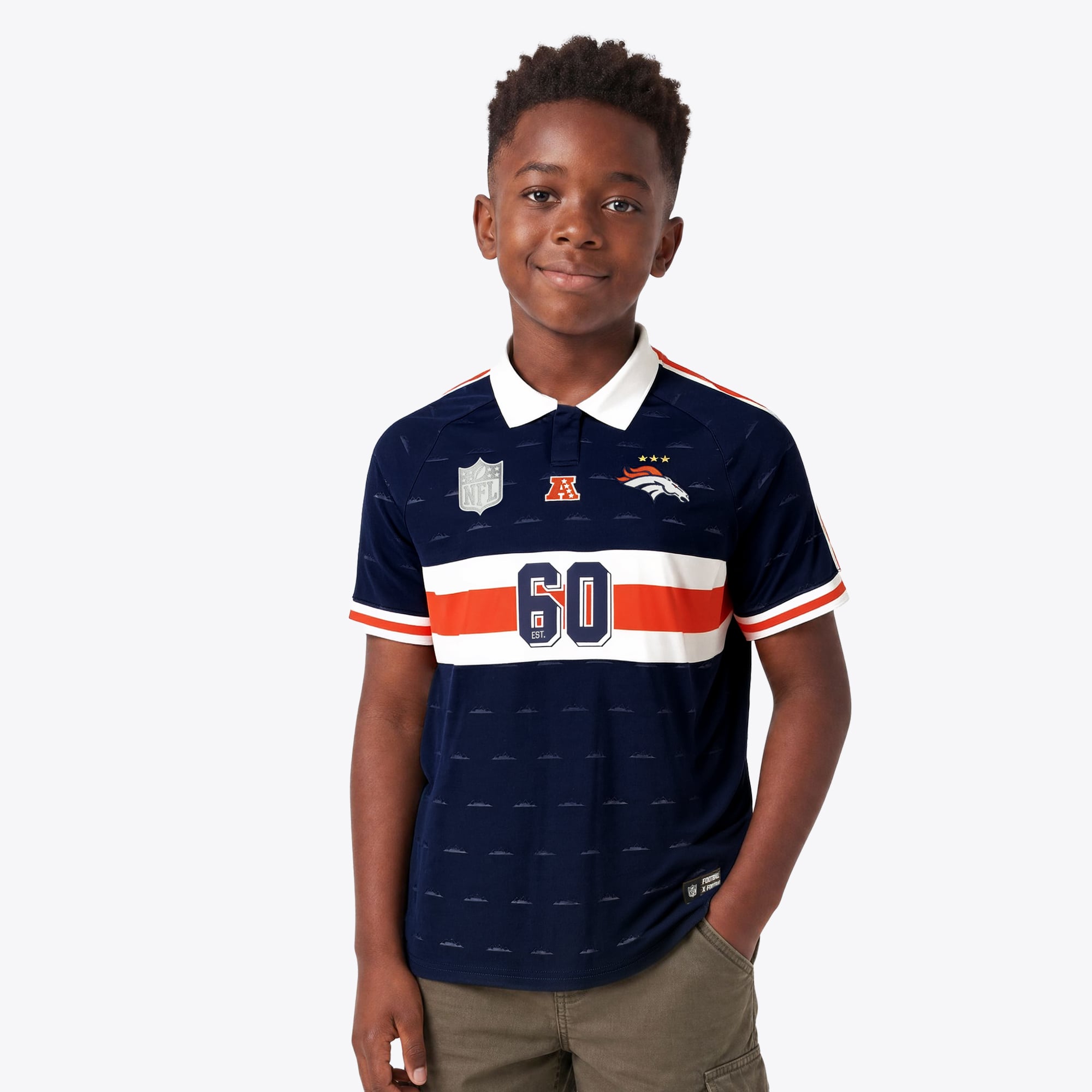 Maglia da tifoso Denver Broncos Fanatics Football x Football 2026 - Giovani