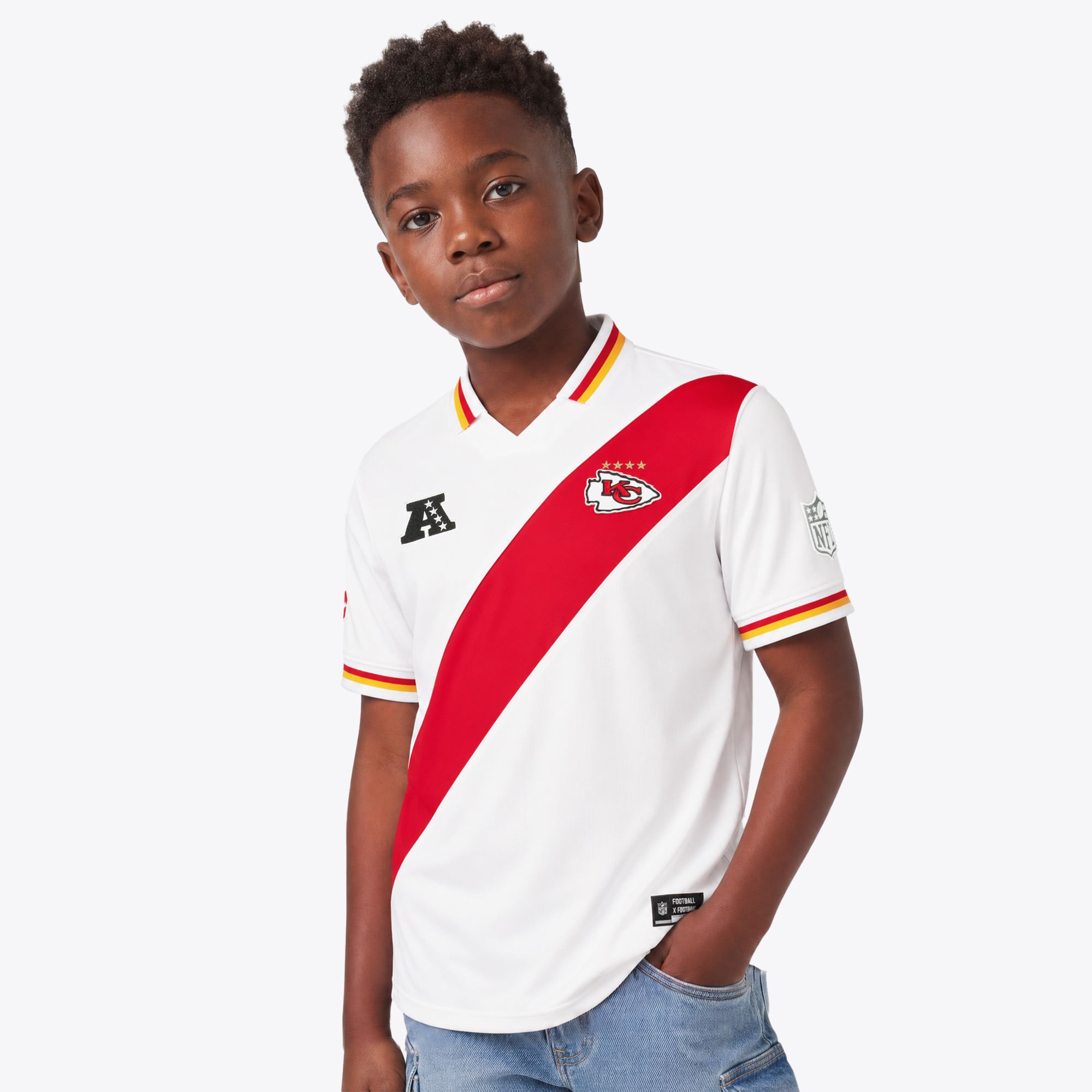 Maglia da tifoso Kansas City Chiefs Fanatics Football x Football 2026 - Giovani
