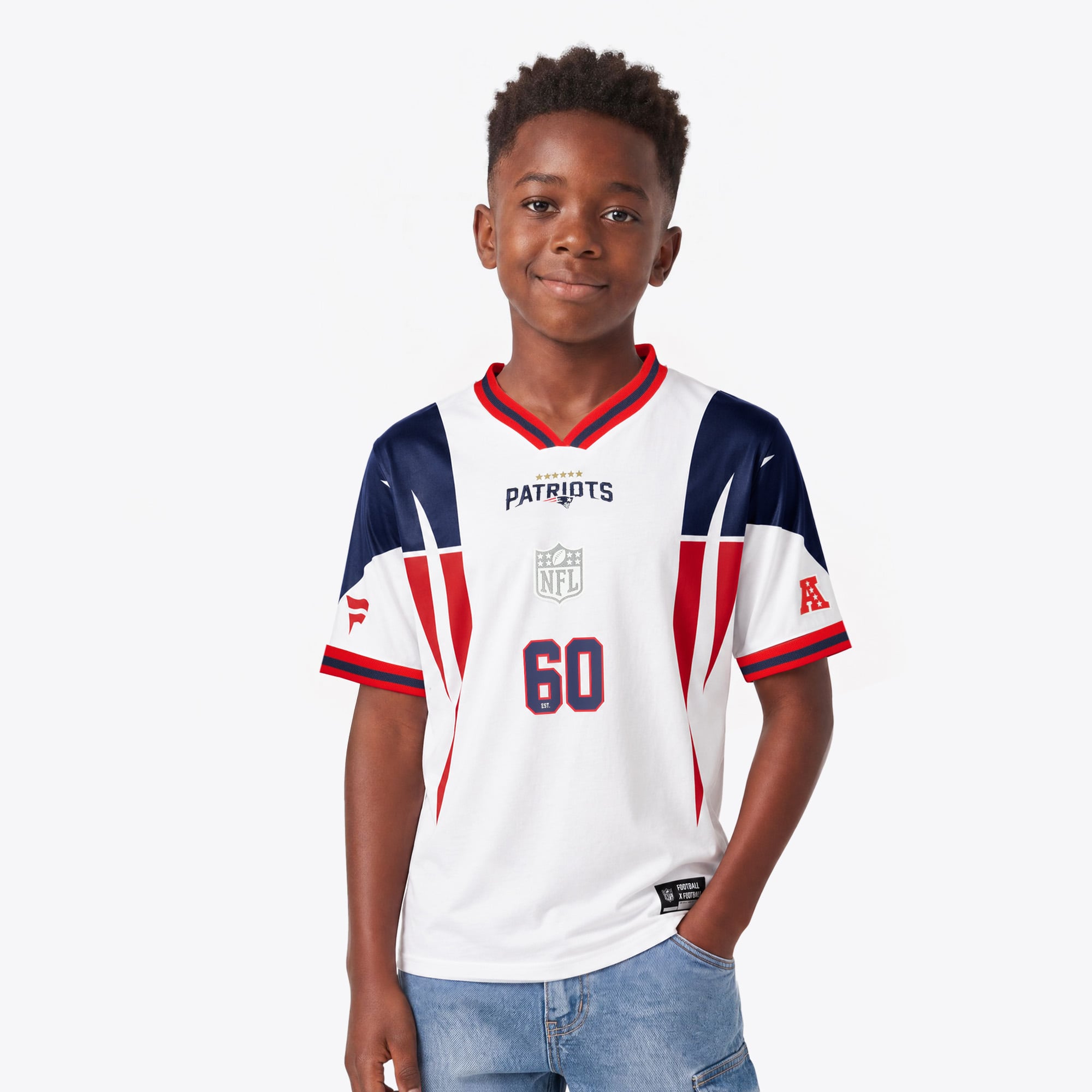 Maglia da tifoso New England Patriots Fanatics Football x Football 2026 - Giovani