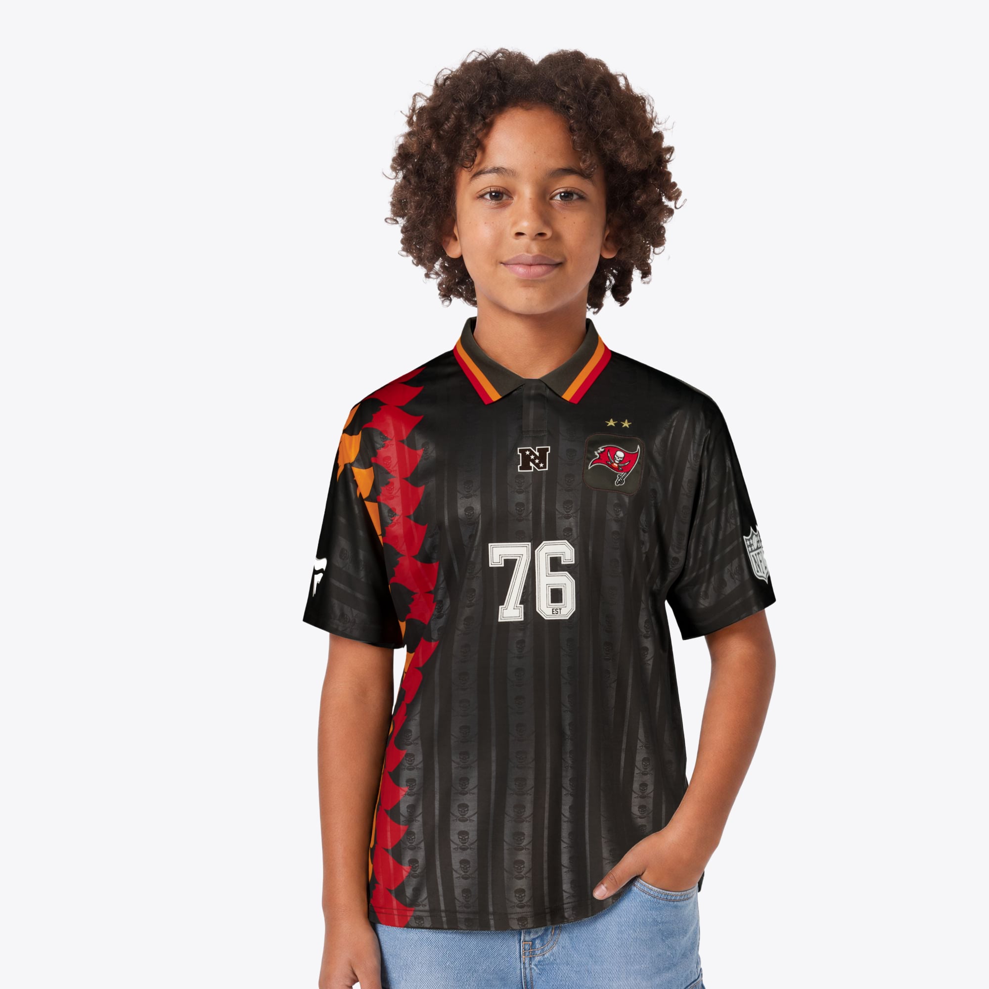 Maglia da tifoso Tampa Bay Buccaneers Fanatics Football x Football 2026 - Giovani
