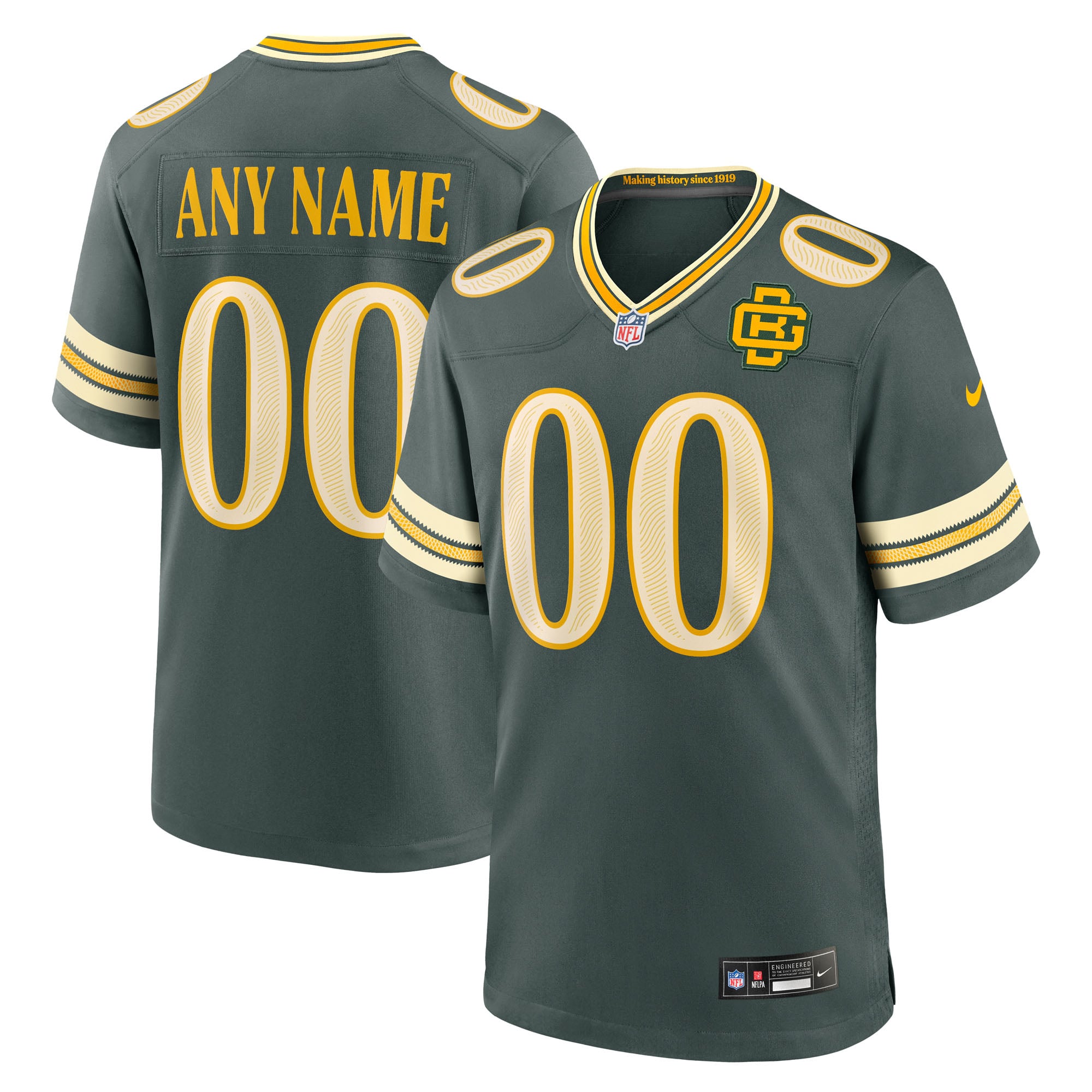 Camiseta Nike Game de la Rivalries del Green Bay Packers - Verde - Personalizada - Hombre