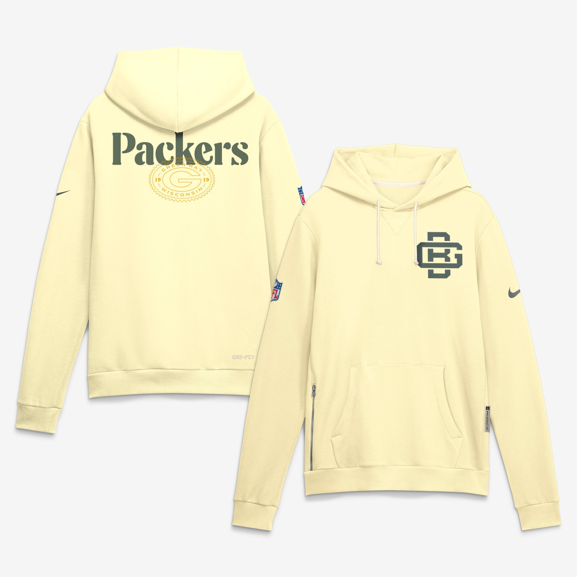 Sweat à capuche Green Bay Packers Rivalries Nike Dri-FIT - Homme
