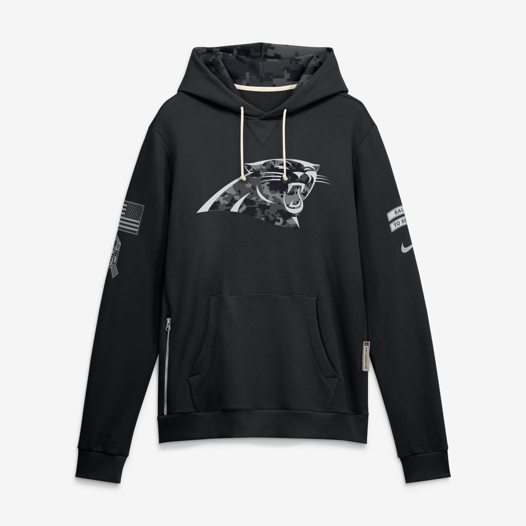 Sweat à capuche Carolina Panthers Salute To Service Nike Dri-FIT - Homme