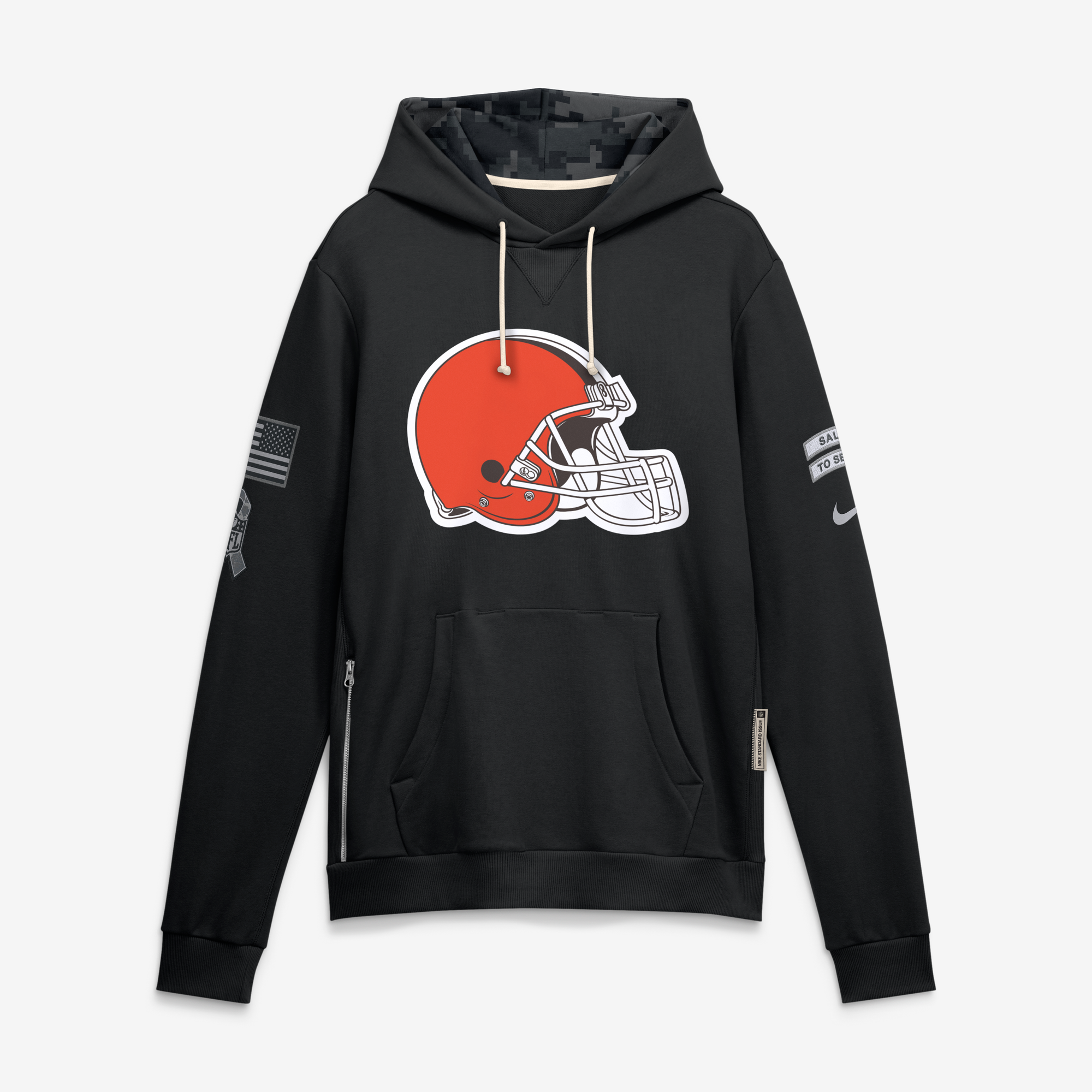 Sweat à capuche Cleveland Browns Salute To Service Nike Dri-FIT - Homme