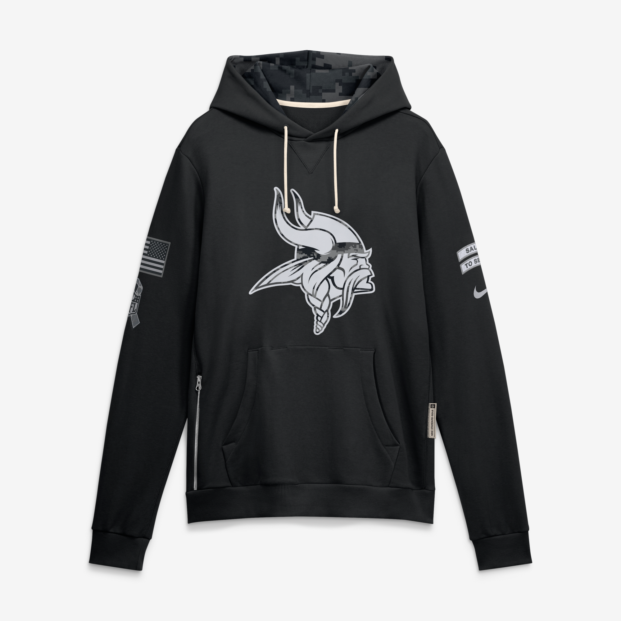 Sweat à capuche Minnesota Vikings Salute To Service Nike Dri-FIT - Homme