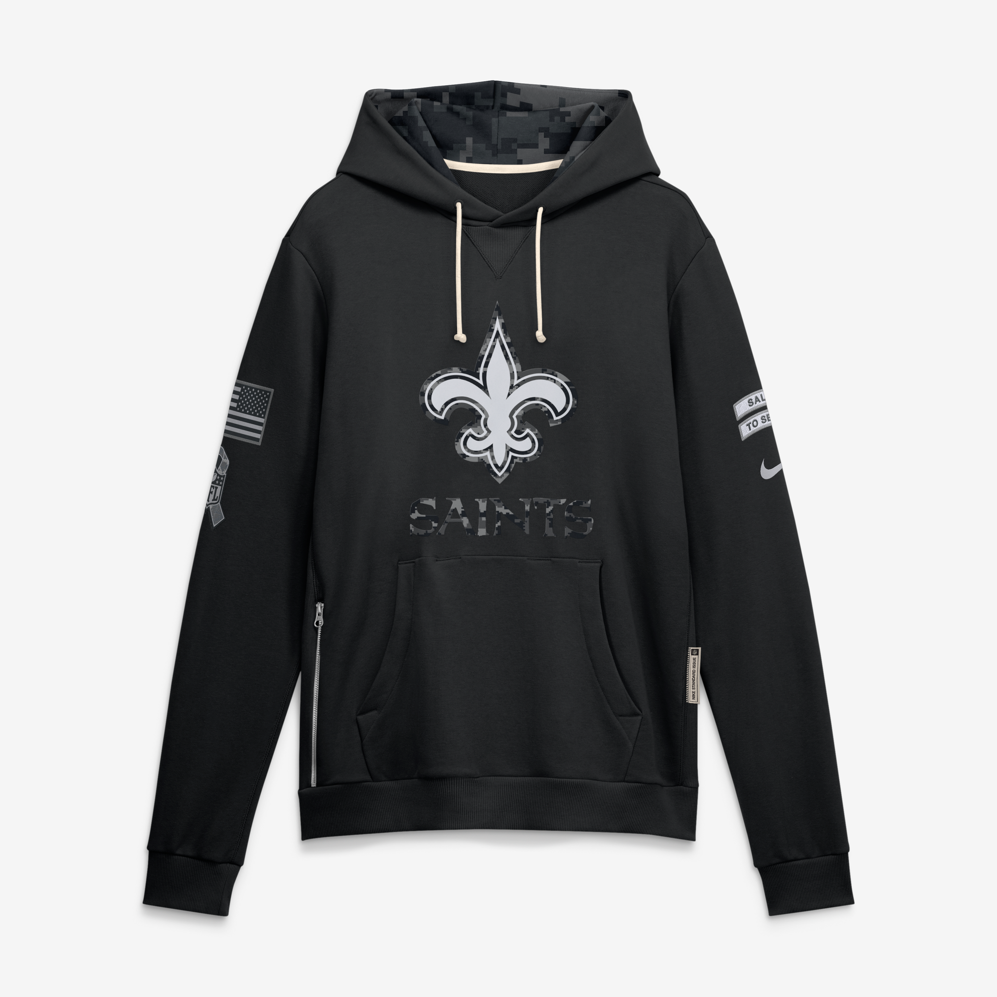 Sweat à capuche New Orleans Saints Salute To Service Nike Dri-FIT - Homme