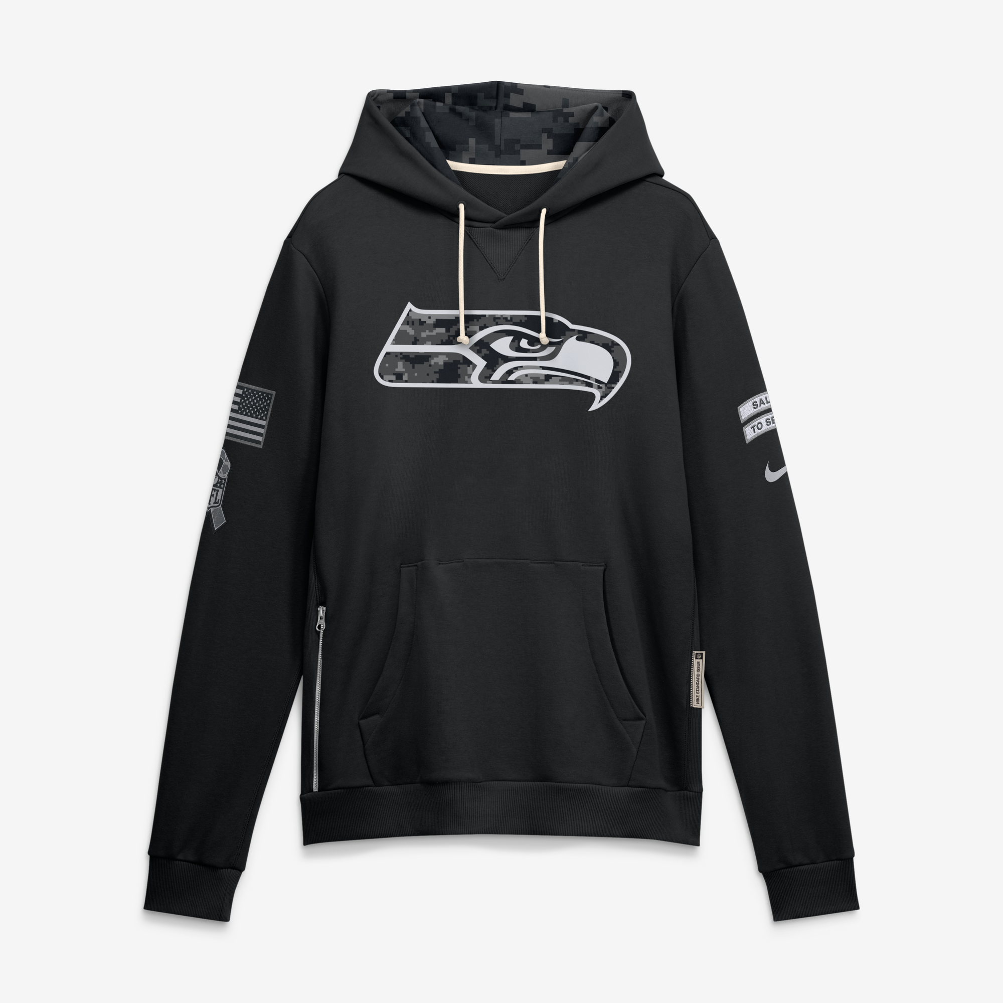 Sweat à capuche Seattle Seahawks Salute To Service Nike Dri-FIT - Homme