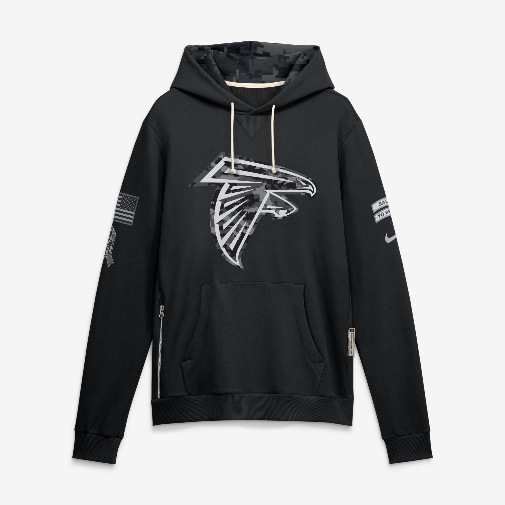 Sweat à capuche Atlanta Falcons Salute To Service Nike Dri-FIT - Homme