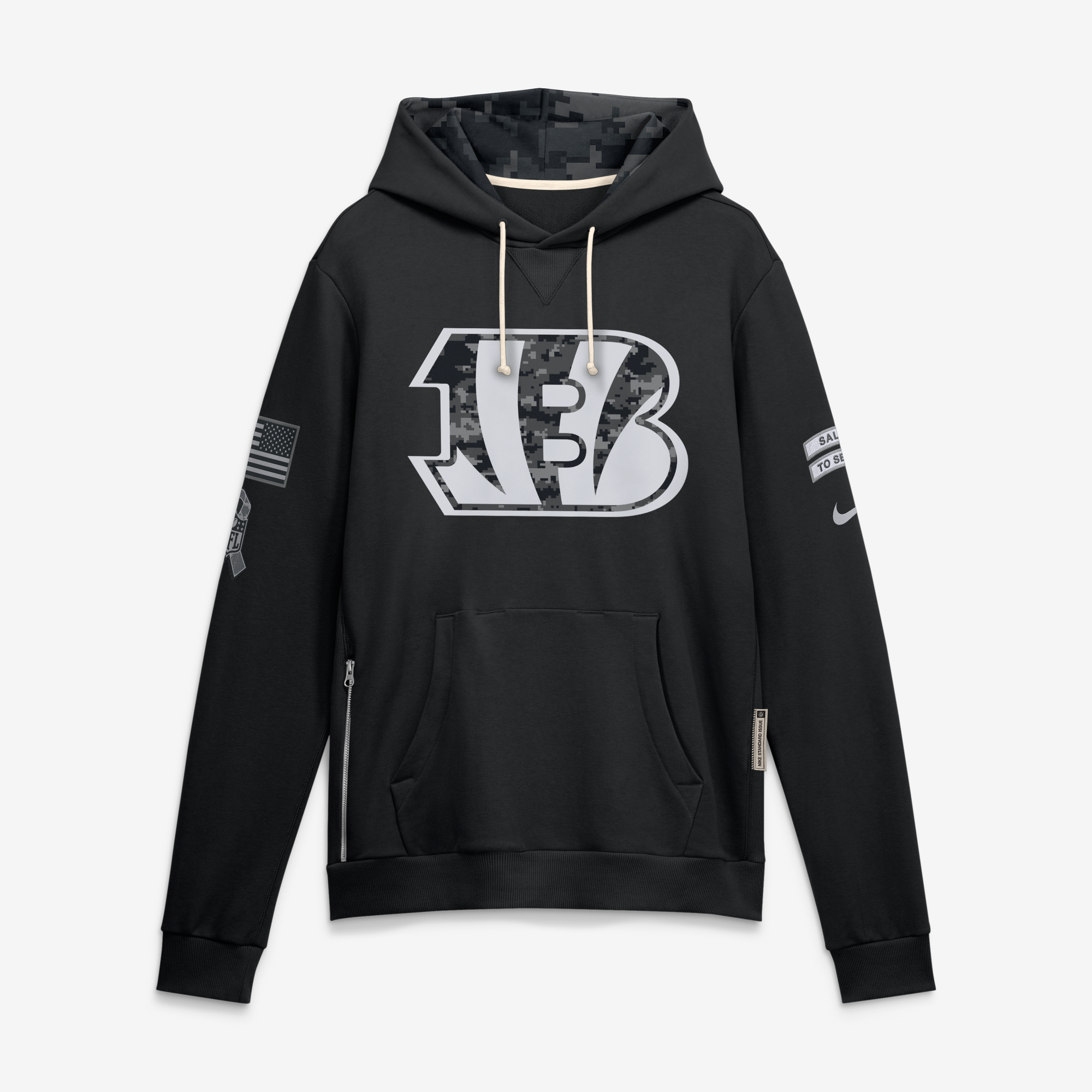 Sweat à capuche Cincinnati Bengals Salute To Service Nike Dri-FIT - Homme