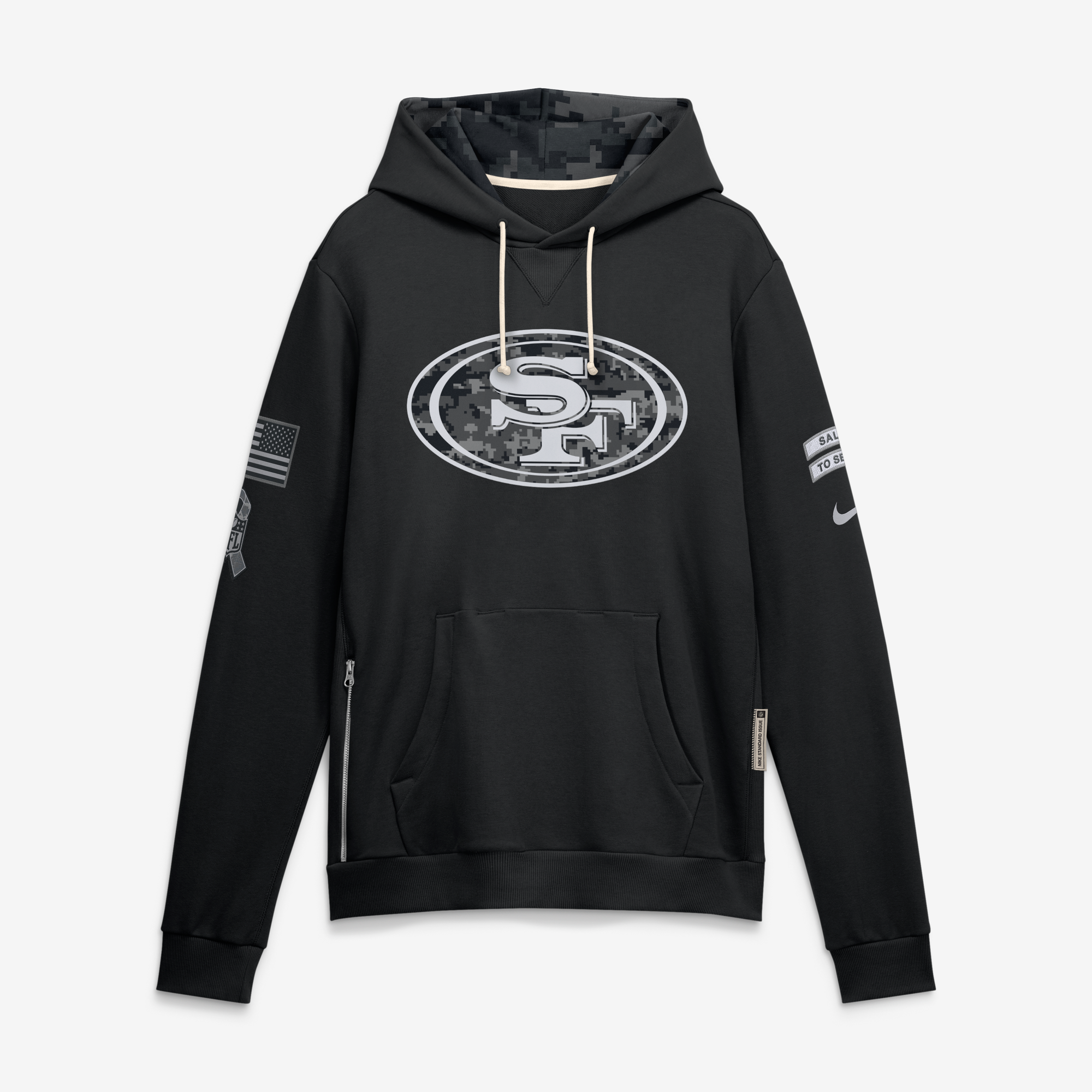 Sweat à capuche San Francisco 49ers Salute To Service Nike Dri-FIT - Homme