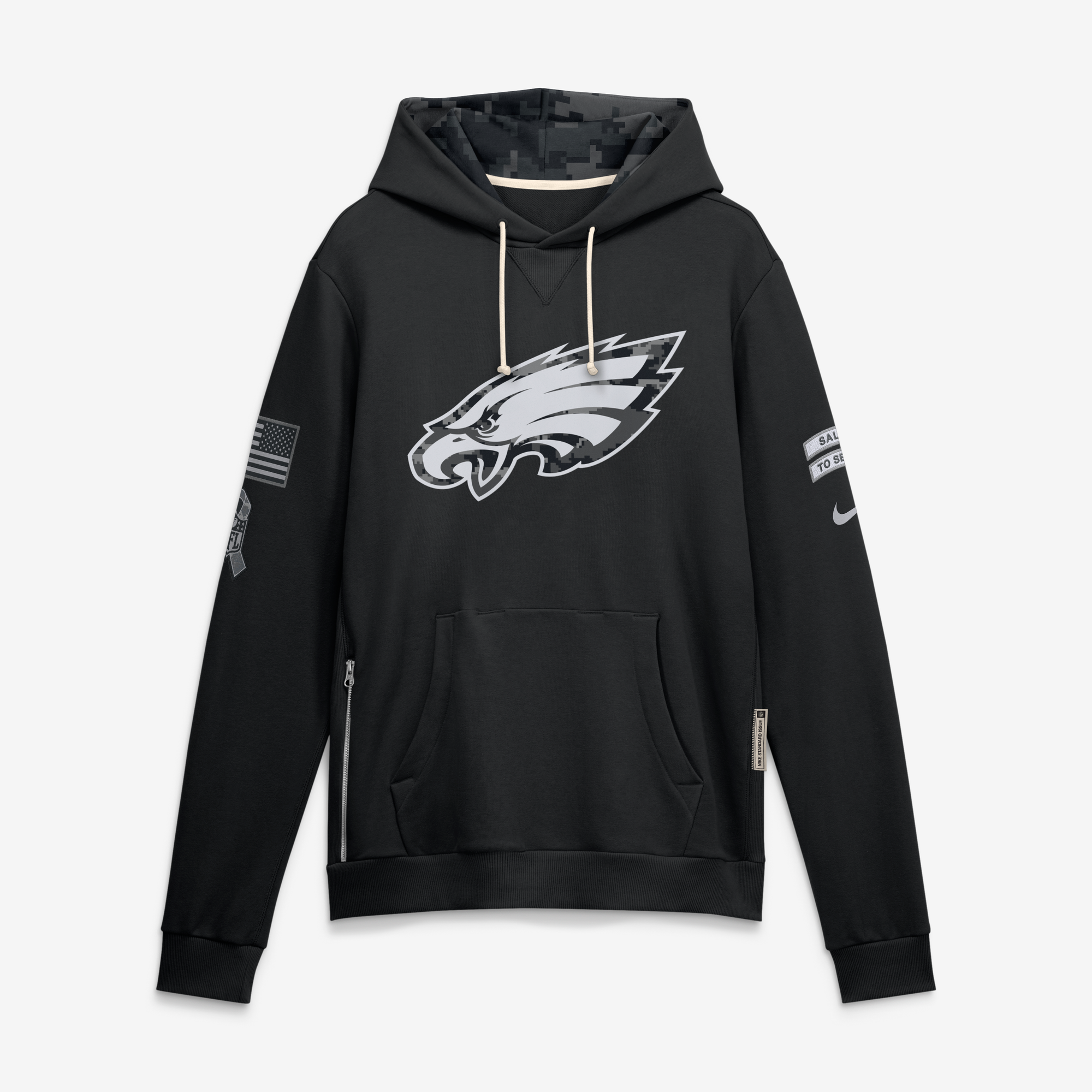Sweat à capuche Philadelphia Eagles Salute To Service Nike Dri-FIT - Homme