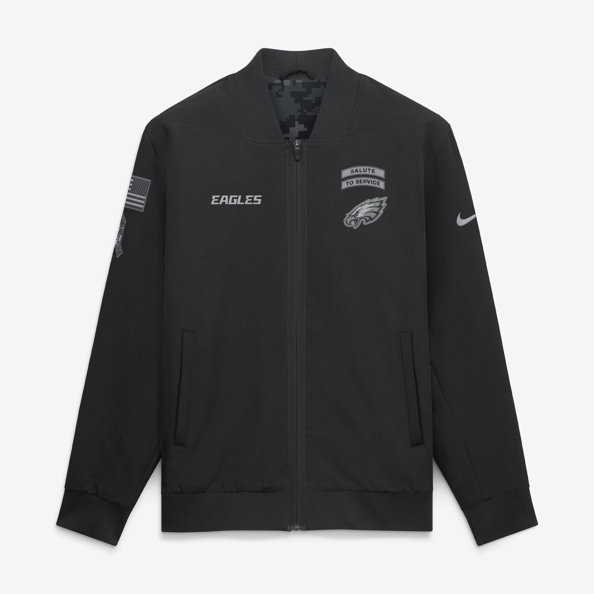Philadelphia Eagles Nike Salute To Service Bomber Jacket - Mens