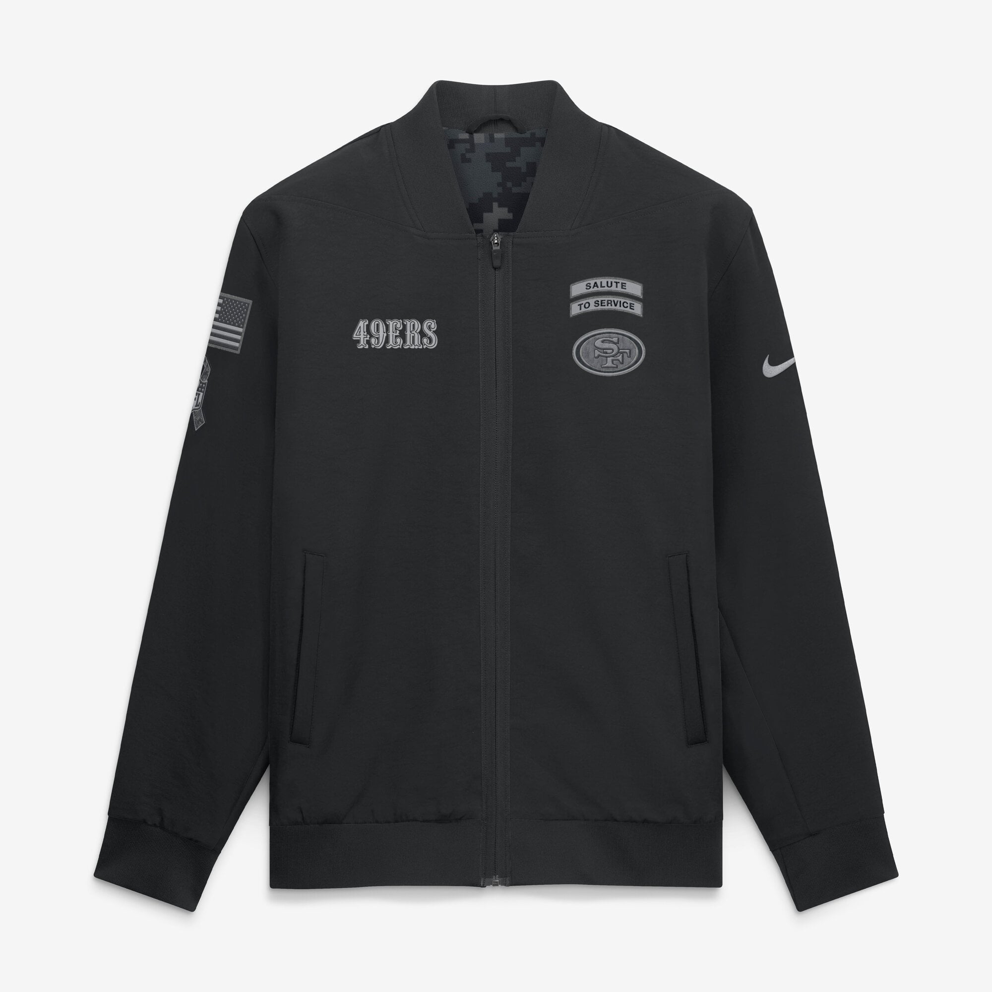 San Francisco 49ers Nike Salute To Service Bomber Jacket - Mens