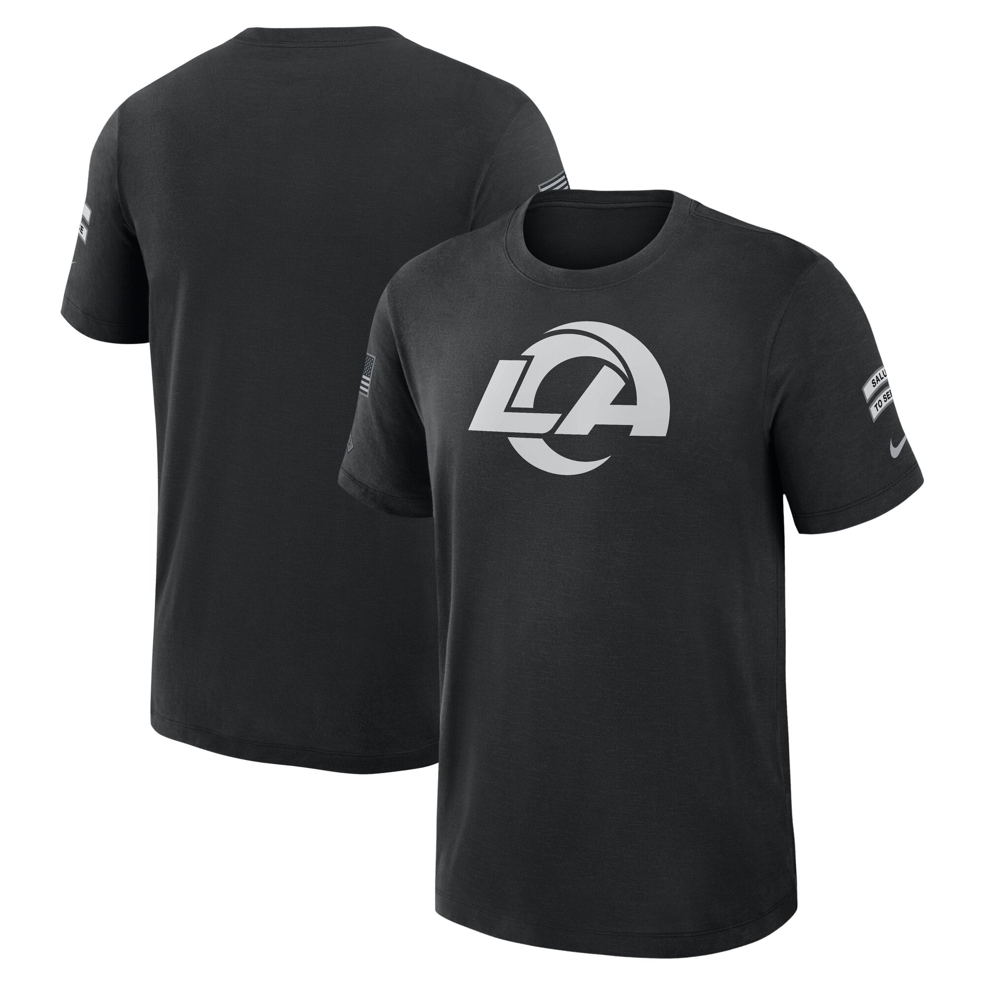 Camiseta de manga corta de tejido slub Nike Salute To Service del Los Angeles Rams - Hombre