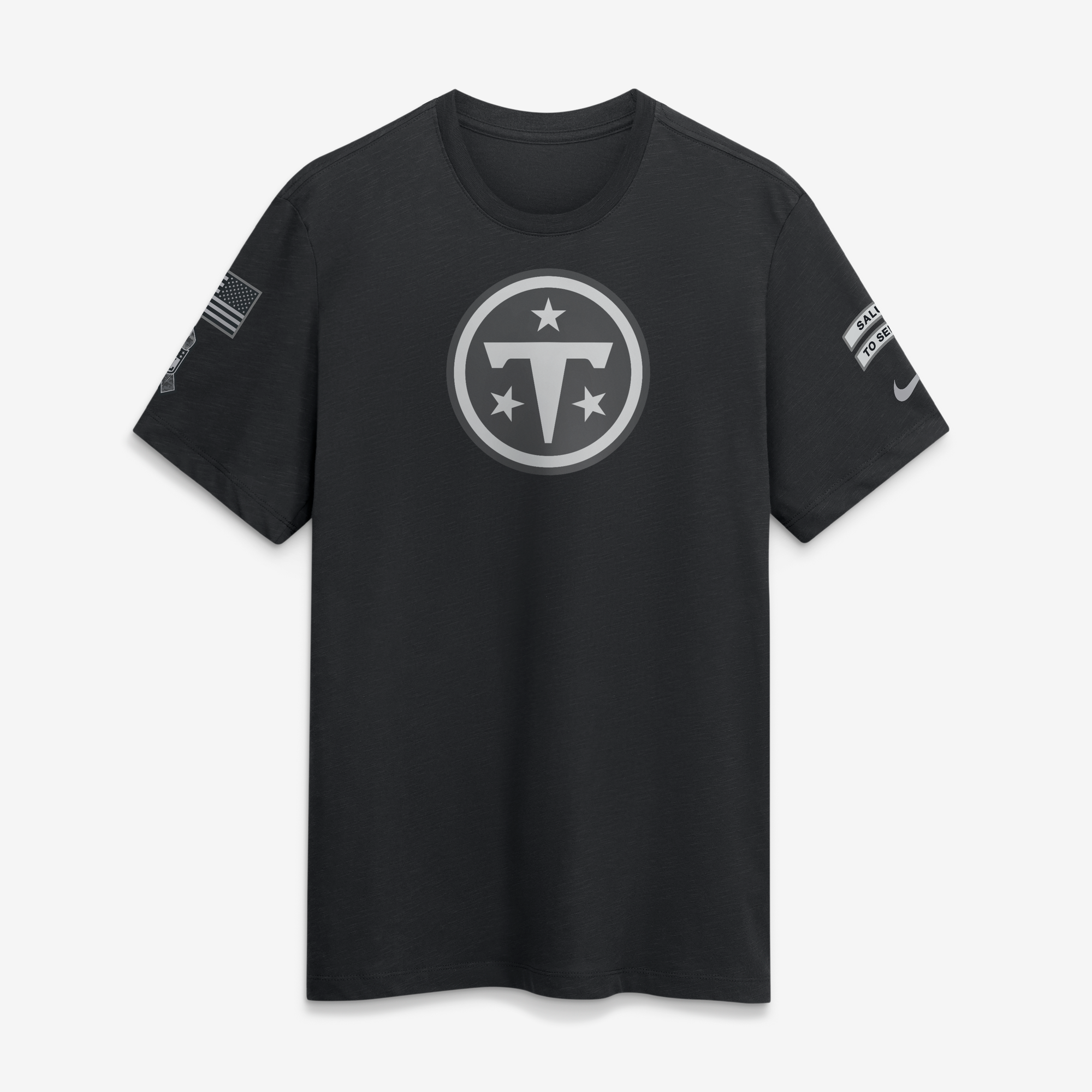Camiseta de manga corta de tejido slub Nike Salute To Service del Tennessee Titans - Hombre